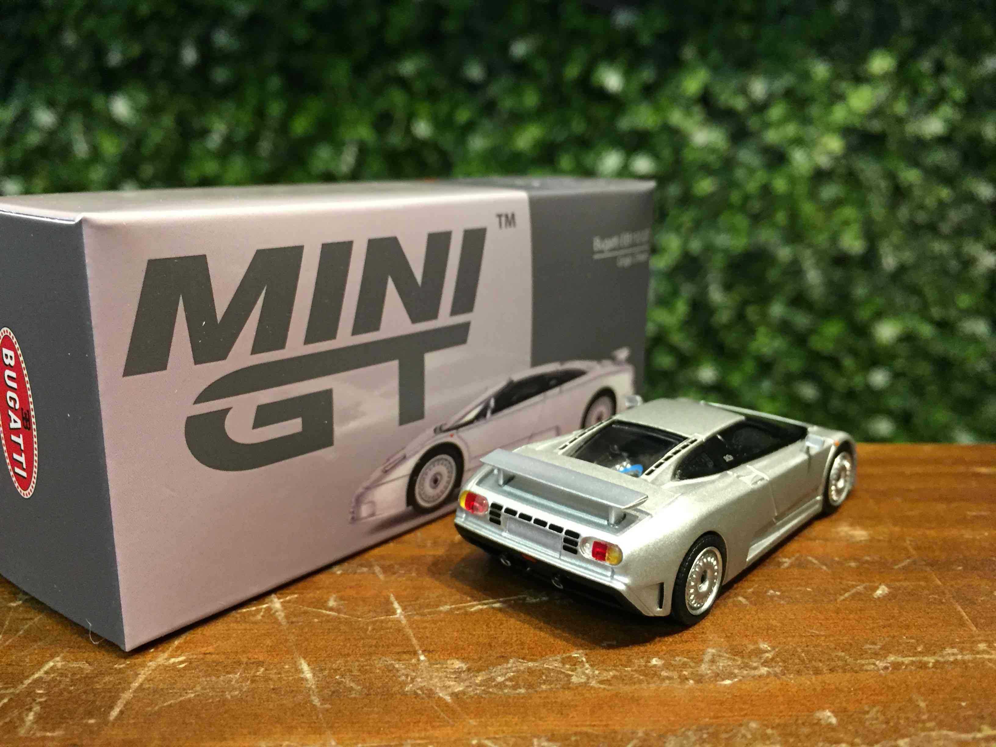 1/64 MiniGT Bugatti EB110 GT Grigio Chiaro MGT00704L【MGM】