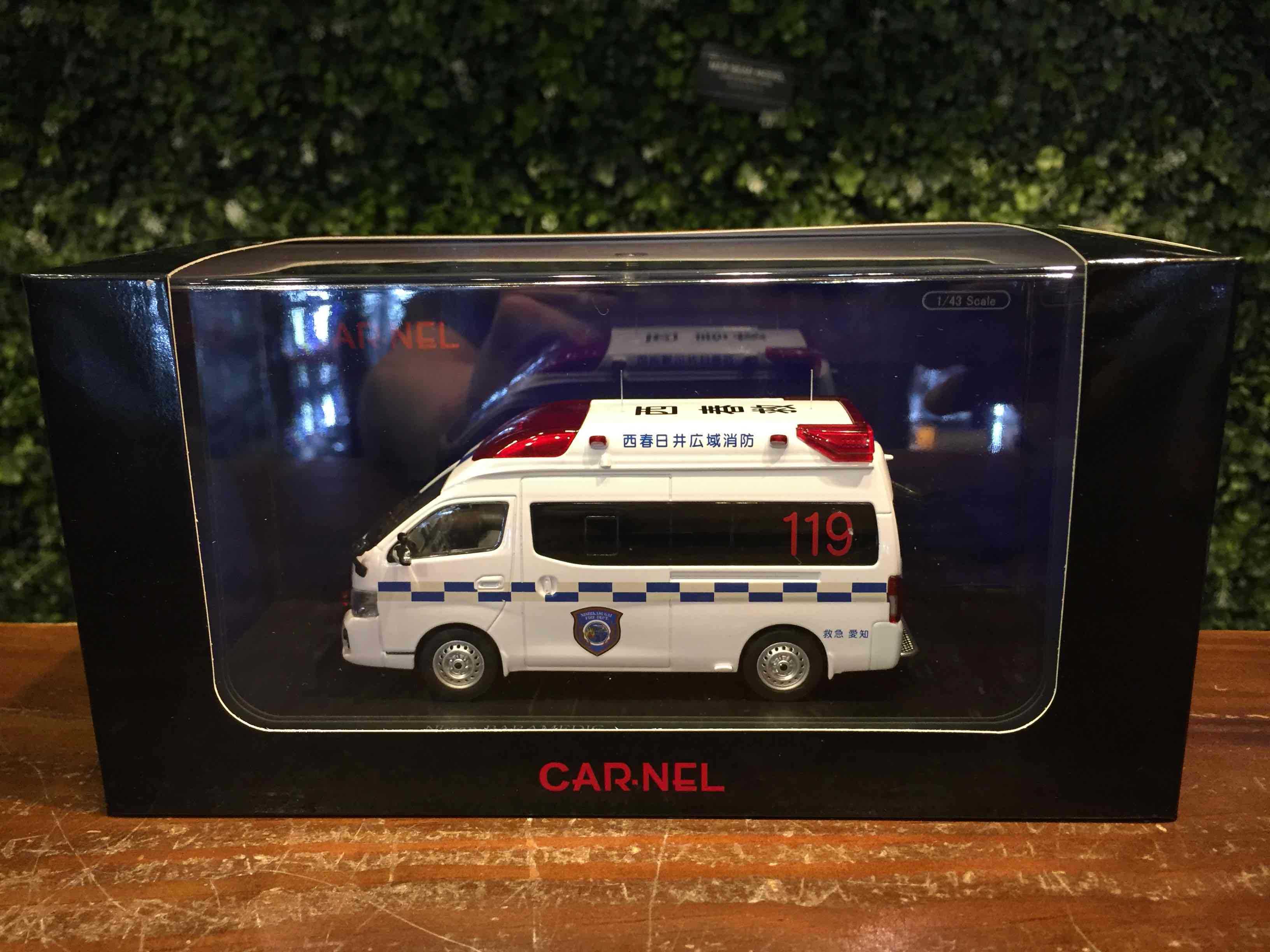 1/43 Carnel Nissan Paramedic 2020 愛知県高規格救急車 CN432001【MGM】