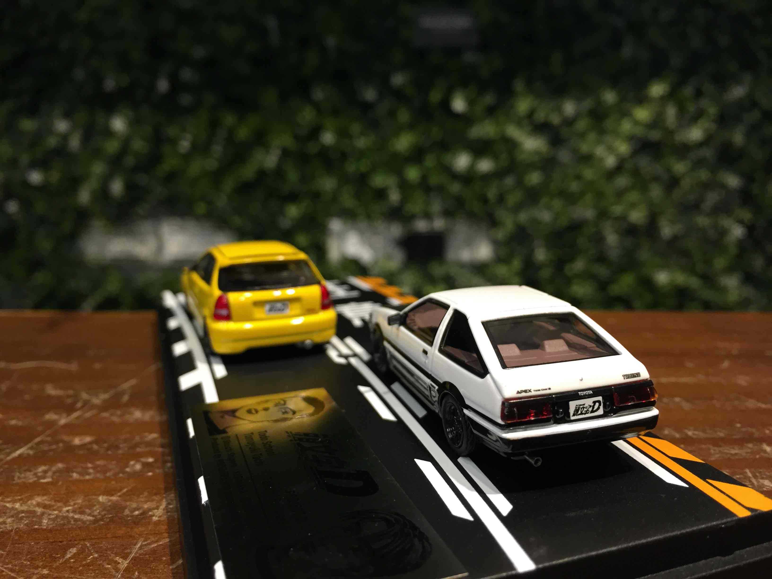 1/64 Modelers 頭文字D 館智幸 HondaCivic EK9 藤原拓海 AE86 MD64212【MGM】