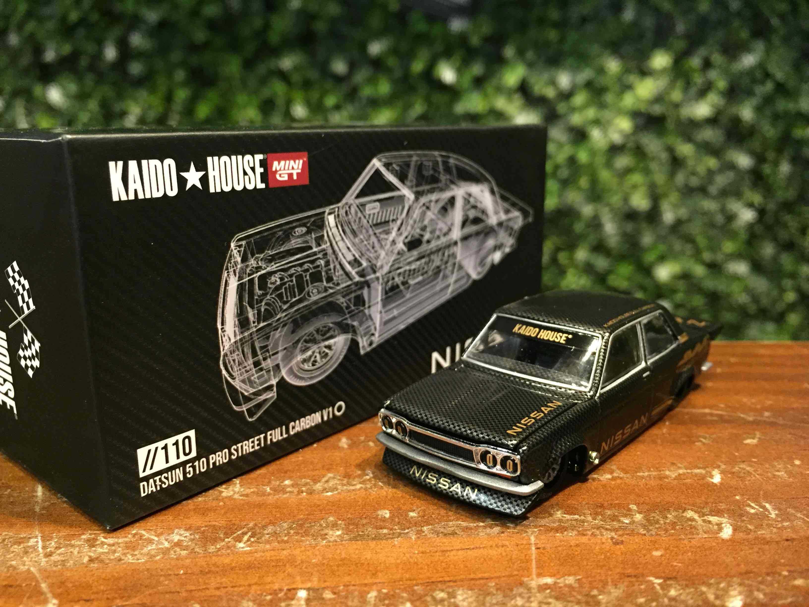 1/64 MiniGT Datsun 510 Pro Street Carbon KHMG110【MGM】