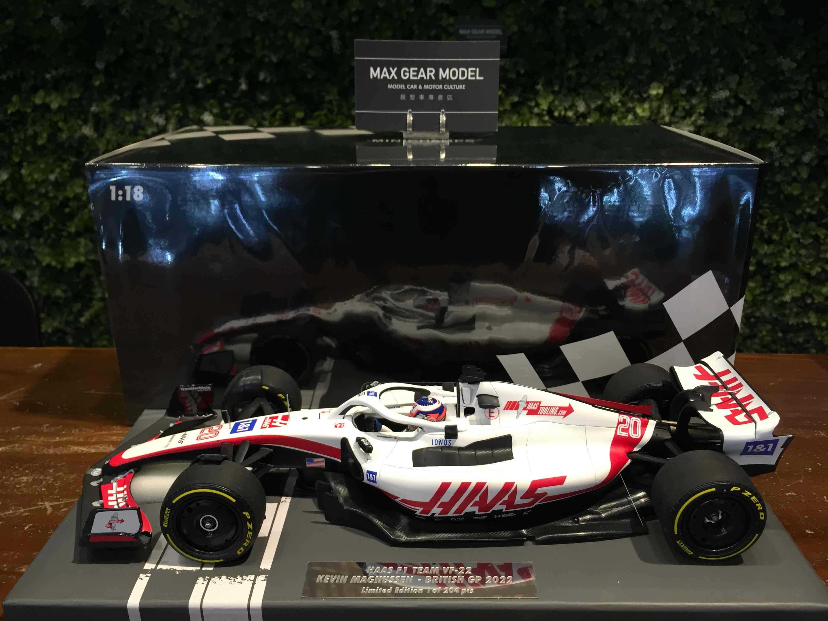 1/18 Minichamps HAAS VF22 F1 Kevin Magnussen 117221020【MGM】