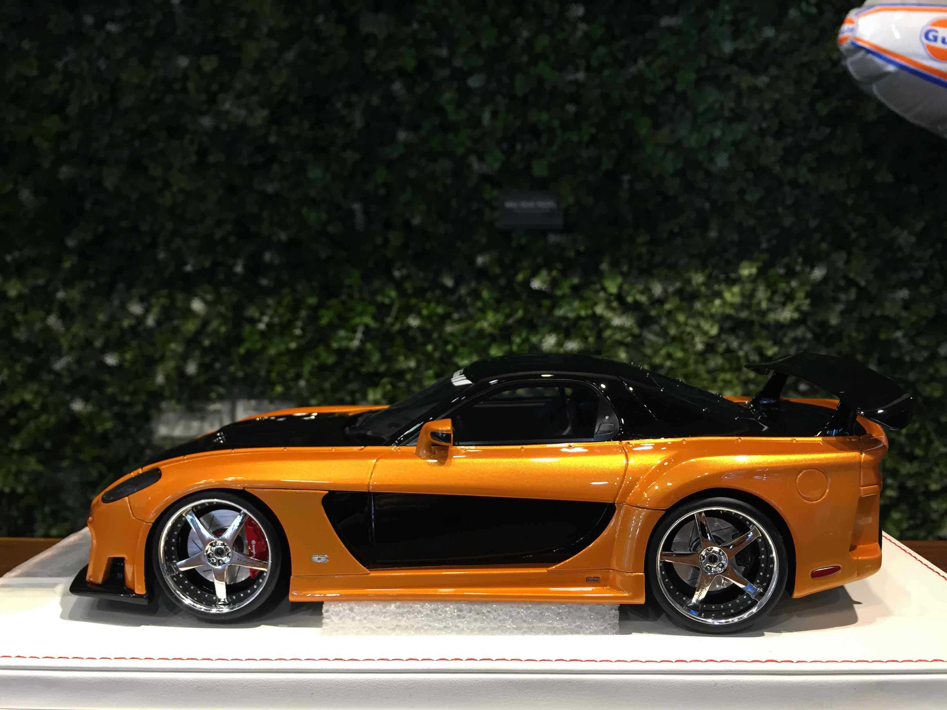 1/18 Onemodel Veilside Fortune 7 Mazda RX-7 Orange【MGM】