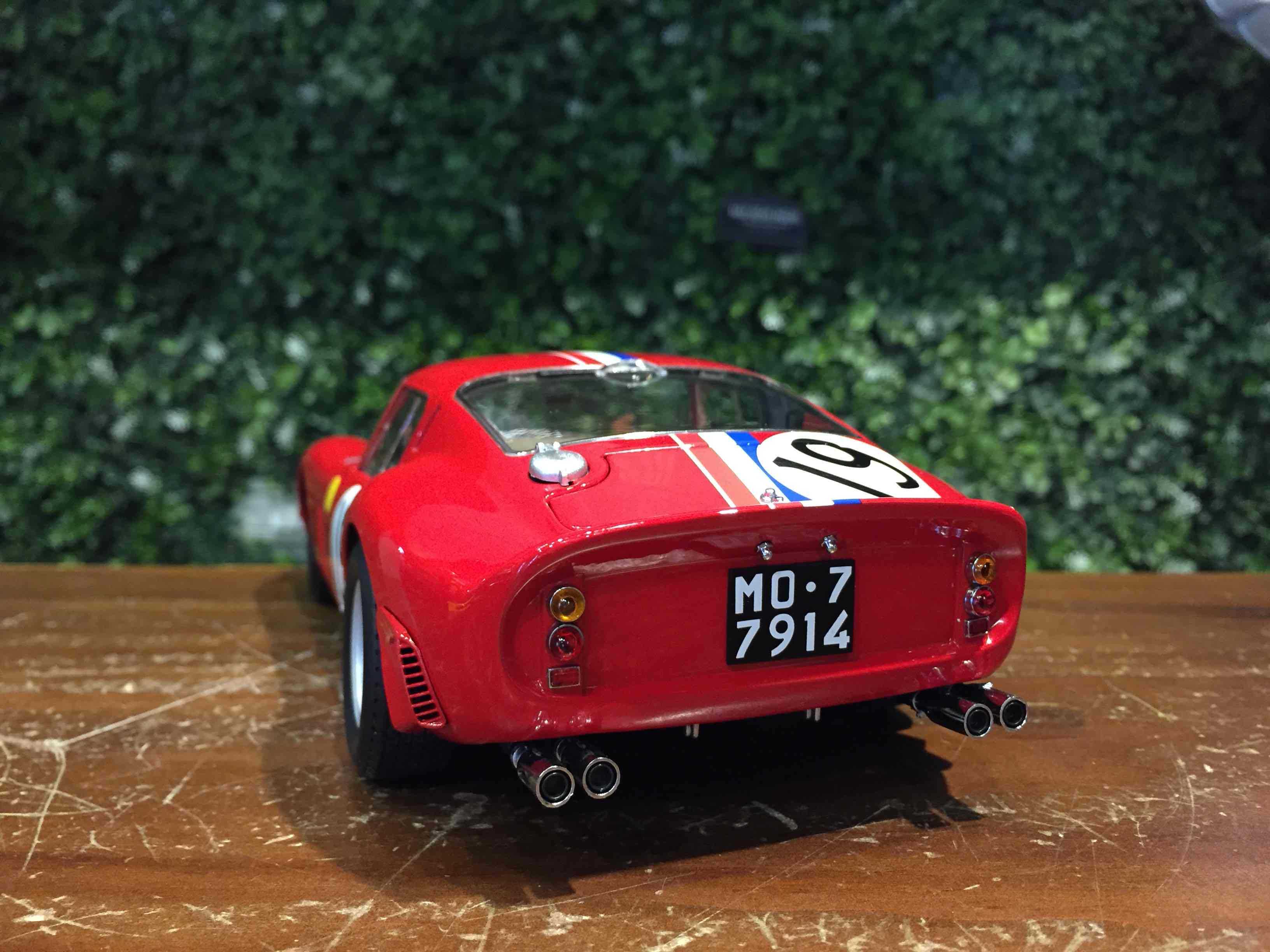 1/18 Kyosho Ferrari 250 GTO #19 1962 LM KY08438A【MGM】