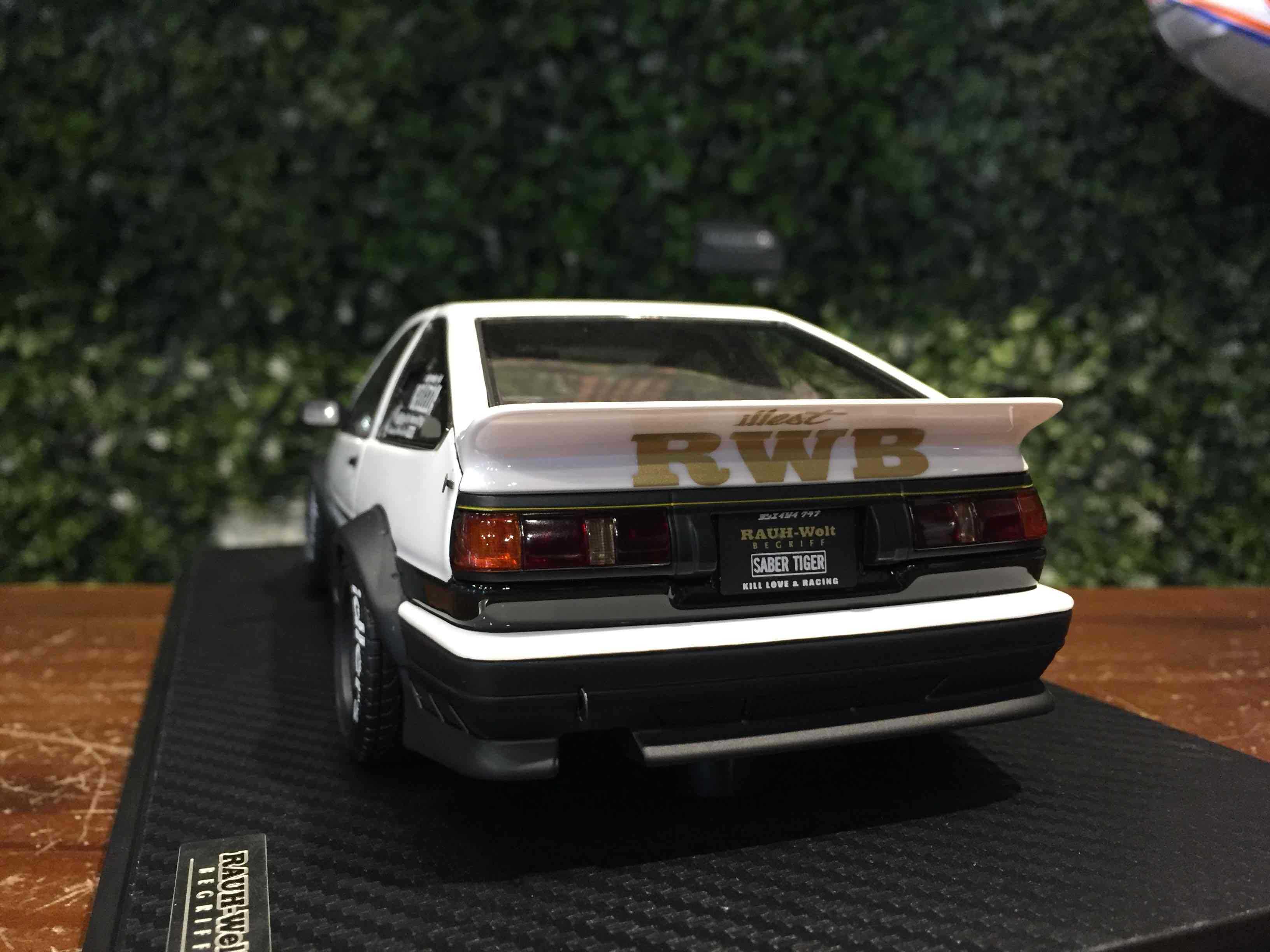 1/18 Ignition RWB Toyota AE86 White/Black IG2612【MGM