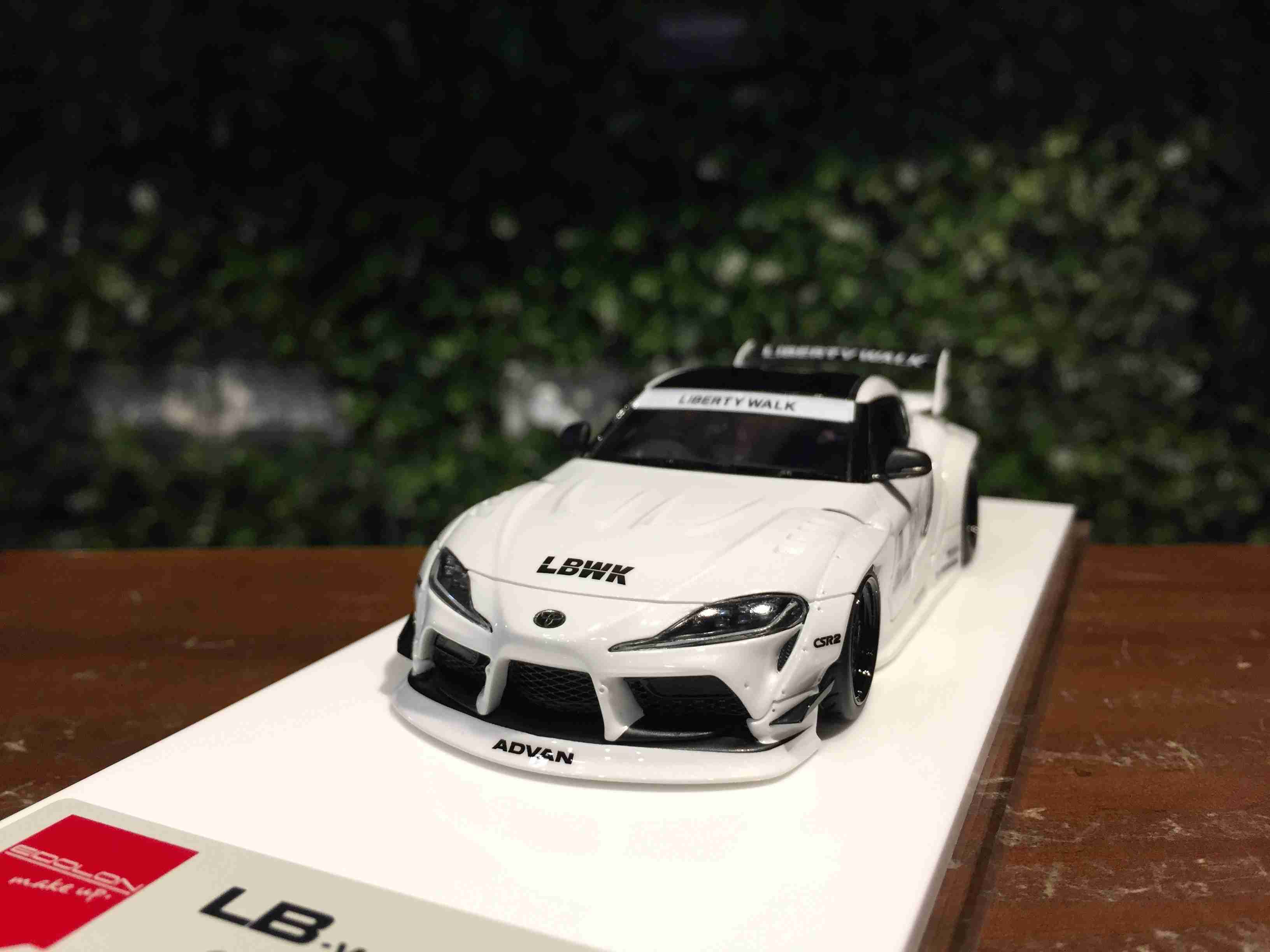 1/43 MakeUp LB-Works GR Supra Pearl White LB017A【MGM】