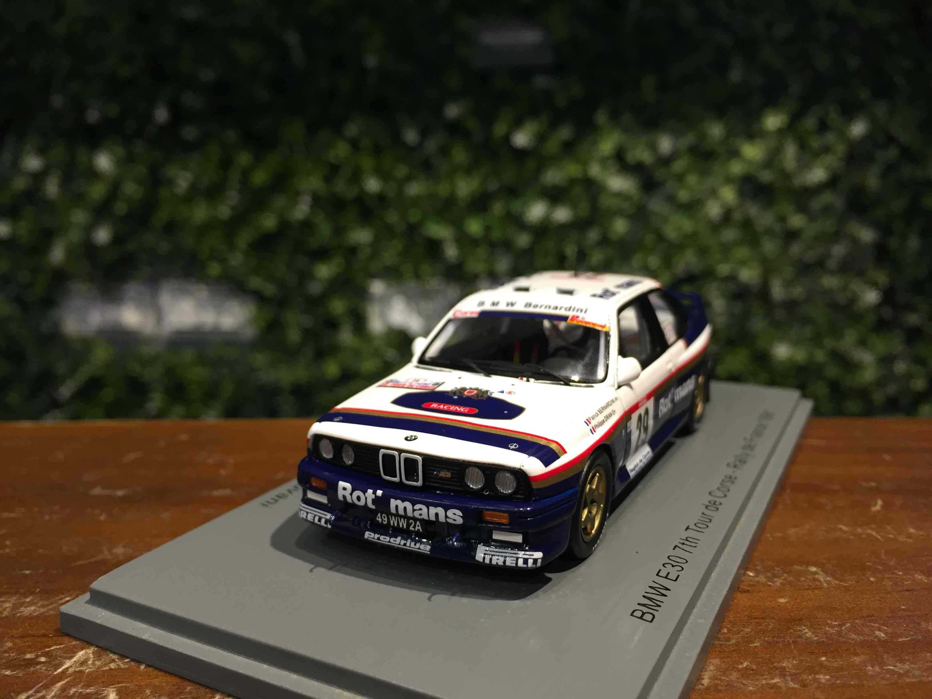 1/43 Spark BMW E30 #29 Tour de Corse Rallye S8489【MGM】