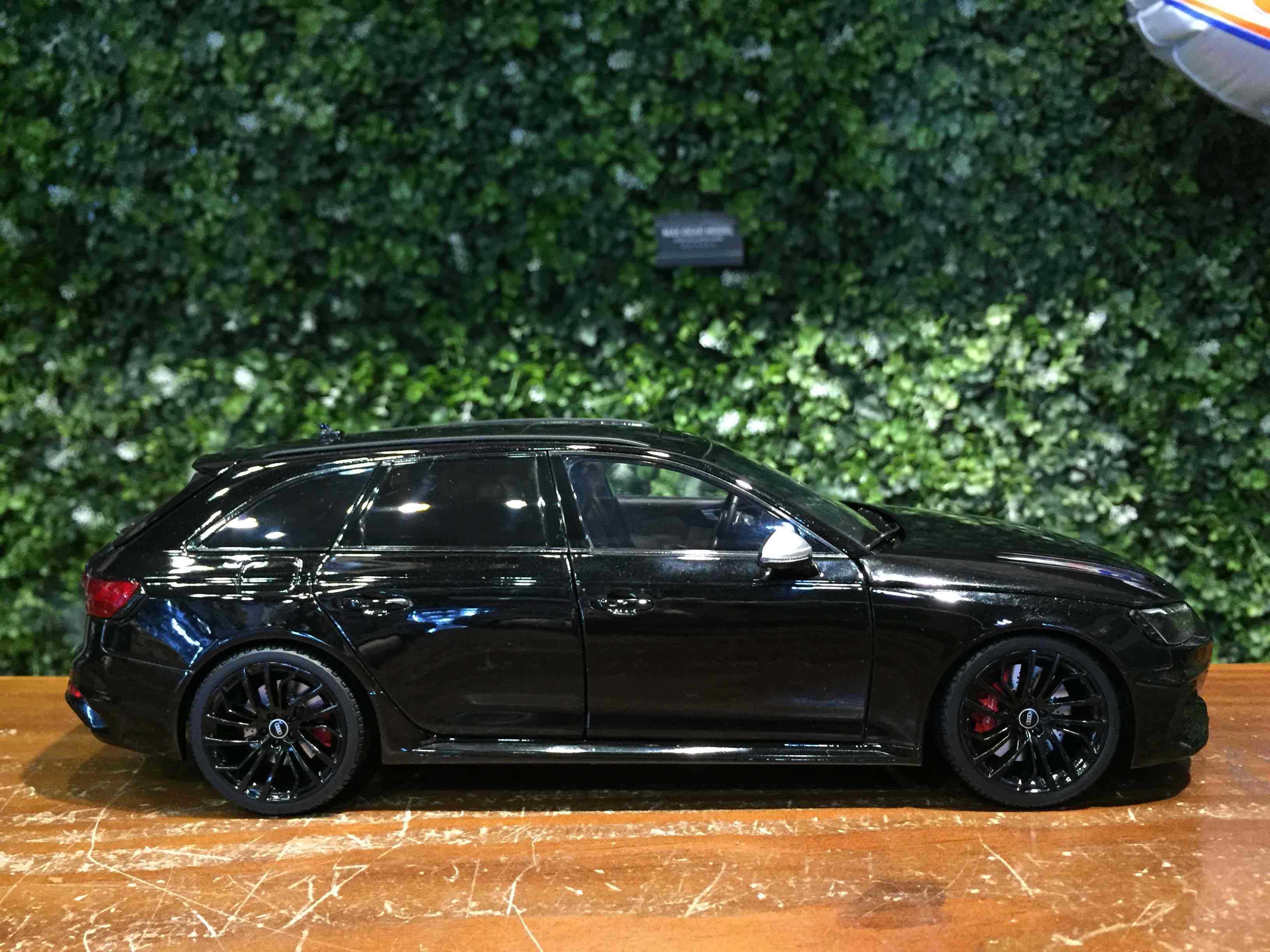 1/18 KiloWorks Audi RS4 Avant Black KLW000402【MGM】