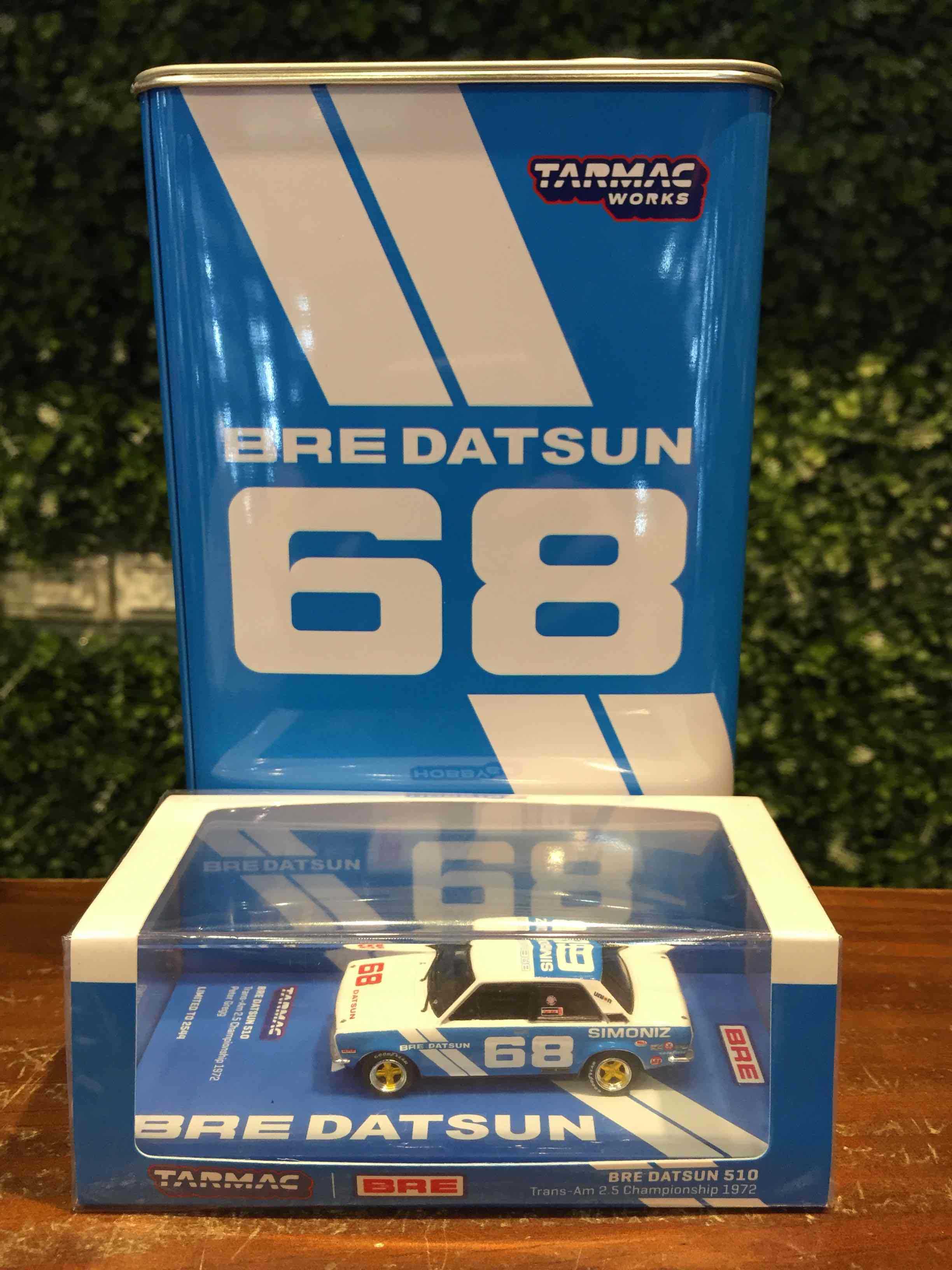 1/64 Tarmac BRE Datsun 510 2.5 Championship T64052BRE68【MGM】