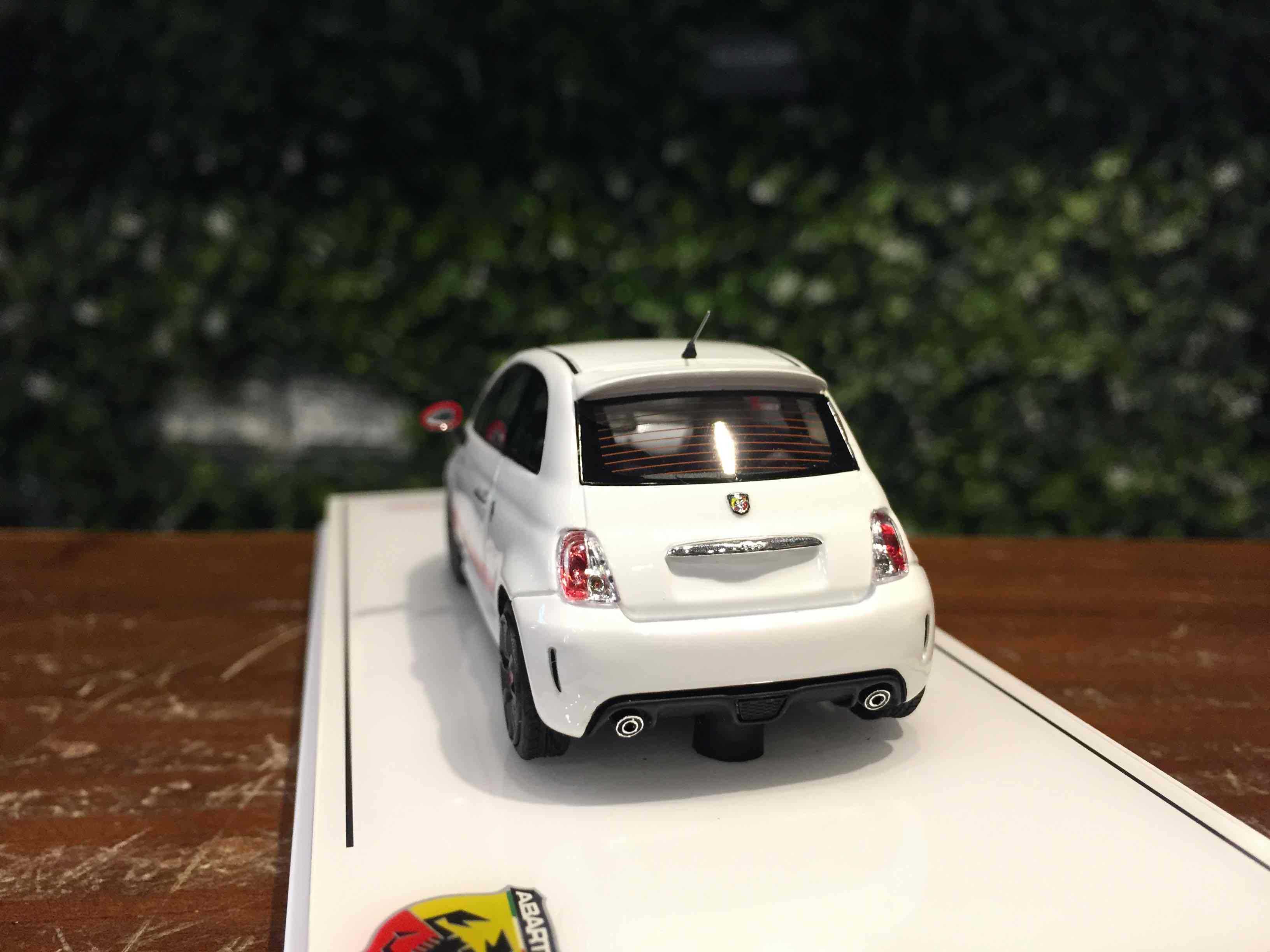 1/43 TSM Abarth 595 Fiat 500 Gara White TSM430616【MGM】 - Max Gear Model  模型店-線上購物