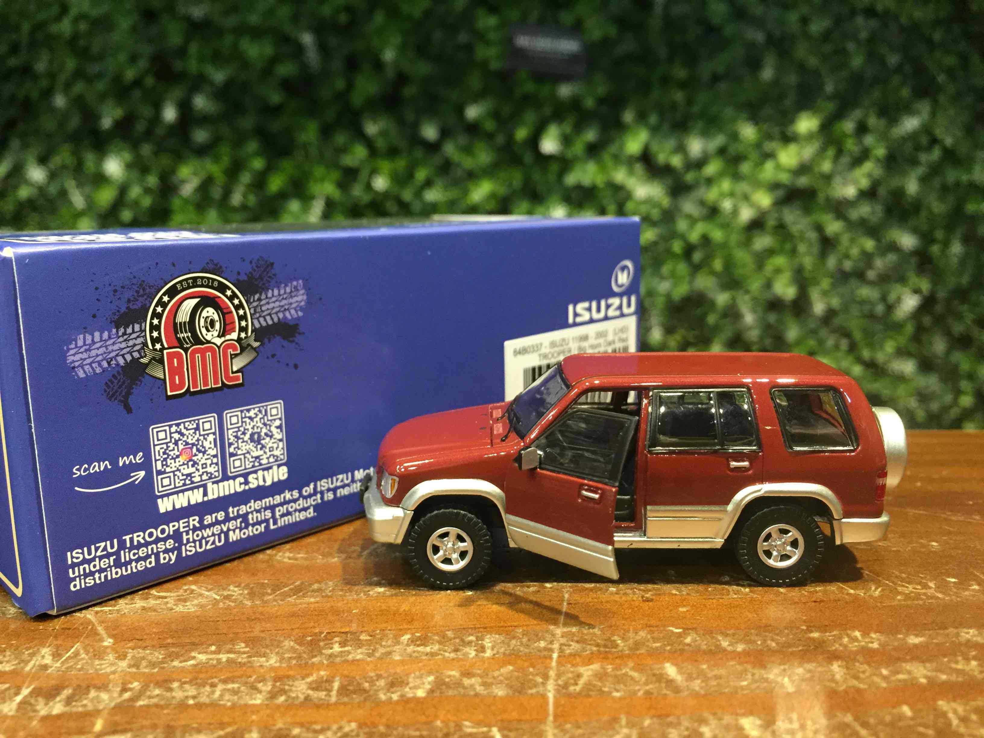 1/64 BMC Isuzu Trooper Big Horn 1998 Dark Red 64B0337【MGM】