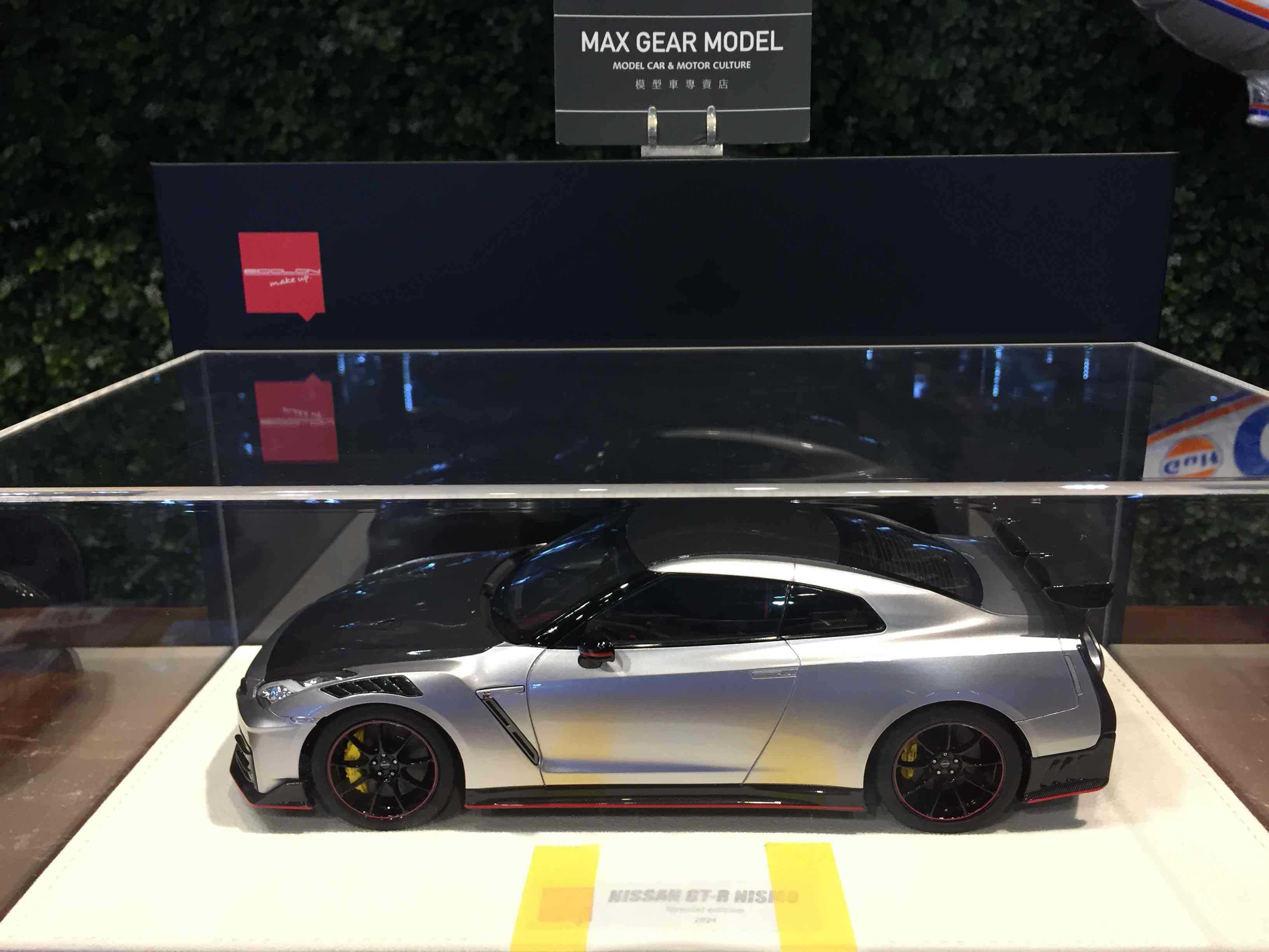 1/18 MakeUp Nissan GT-R (R35) 2024 NISMO Silver EML085C【MGM】