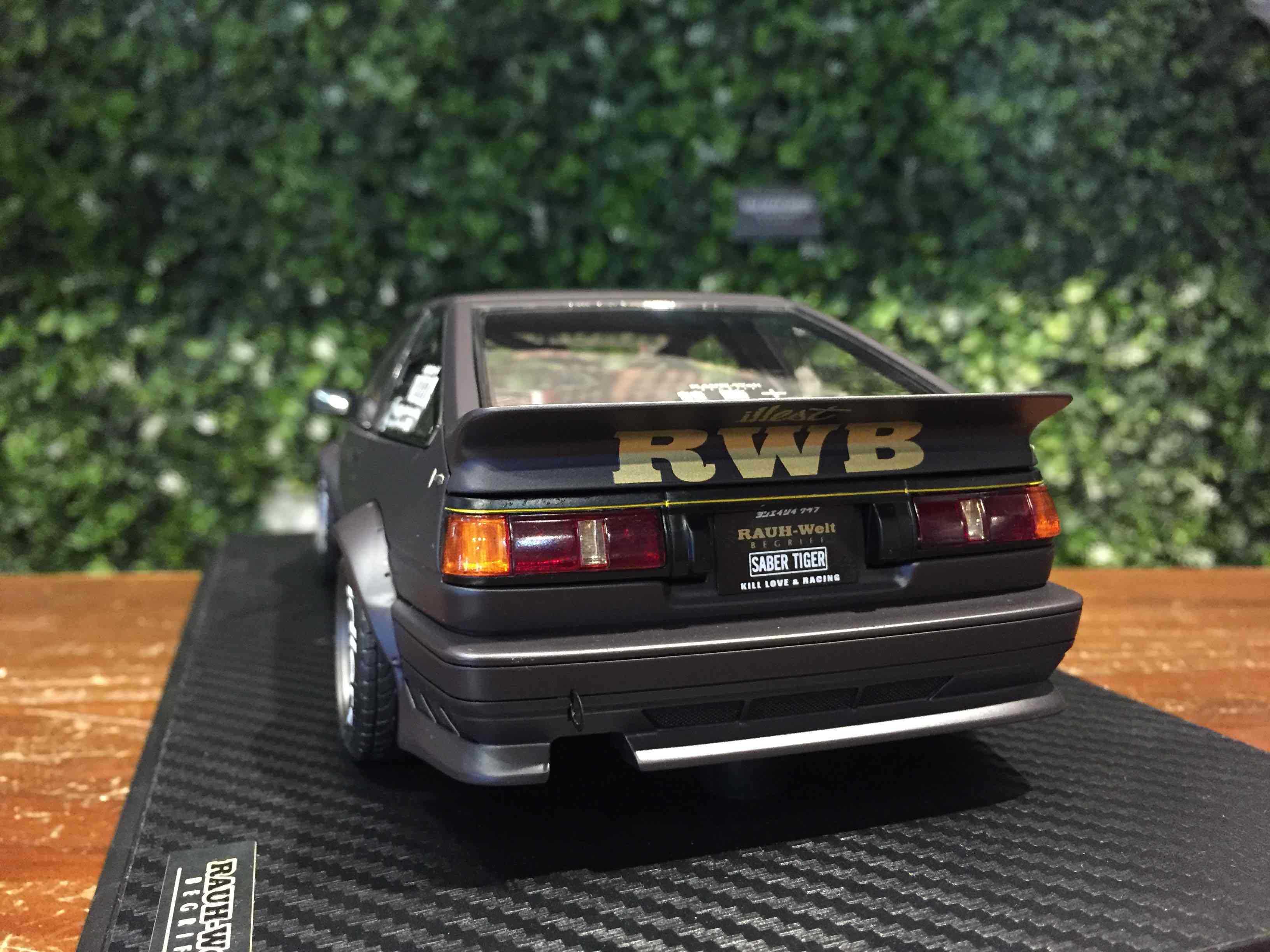 1/18 Ignition RWB Toyota AE86 Matte Black IG2606【MGM