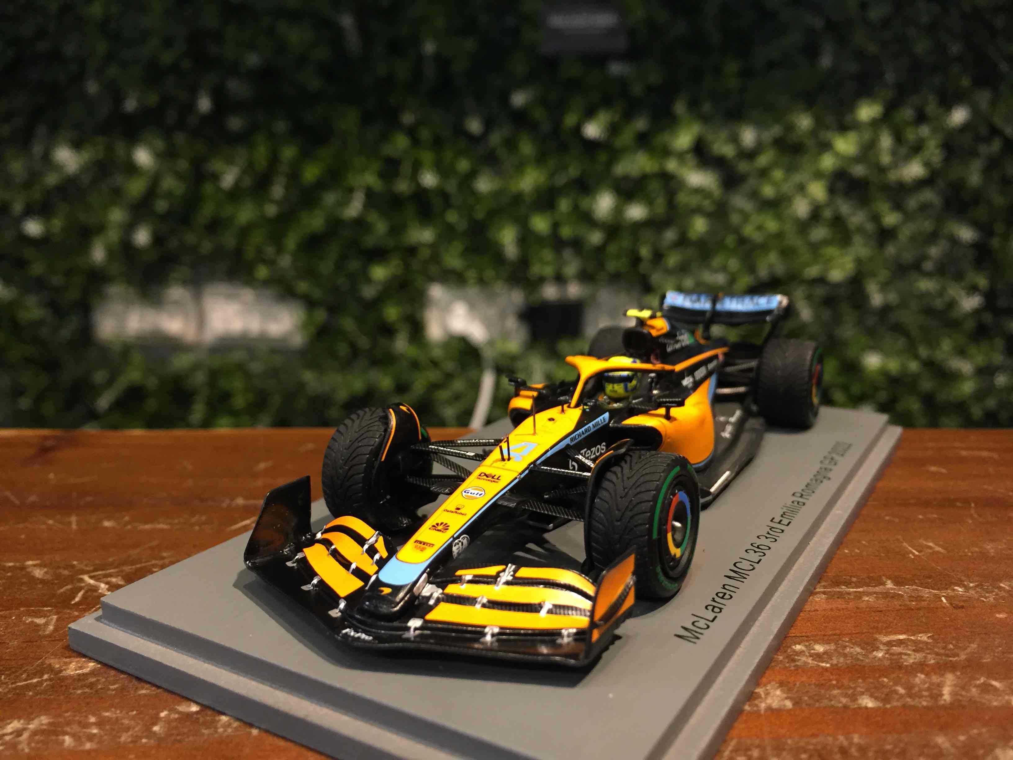 1/43 Spark McLaren MCL36 Lando Norris 3rd Romagna S8540【MGM】