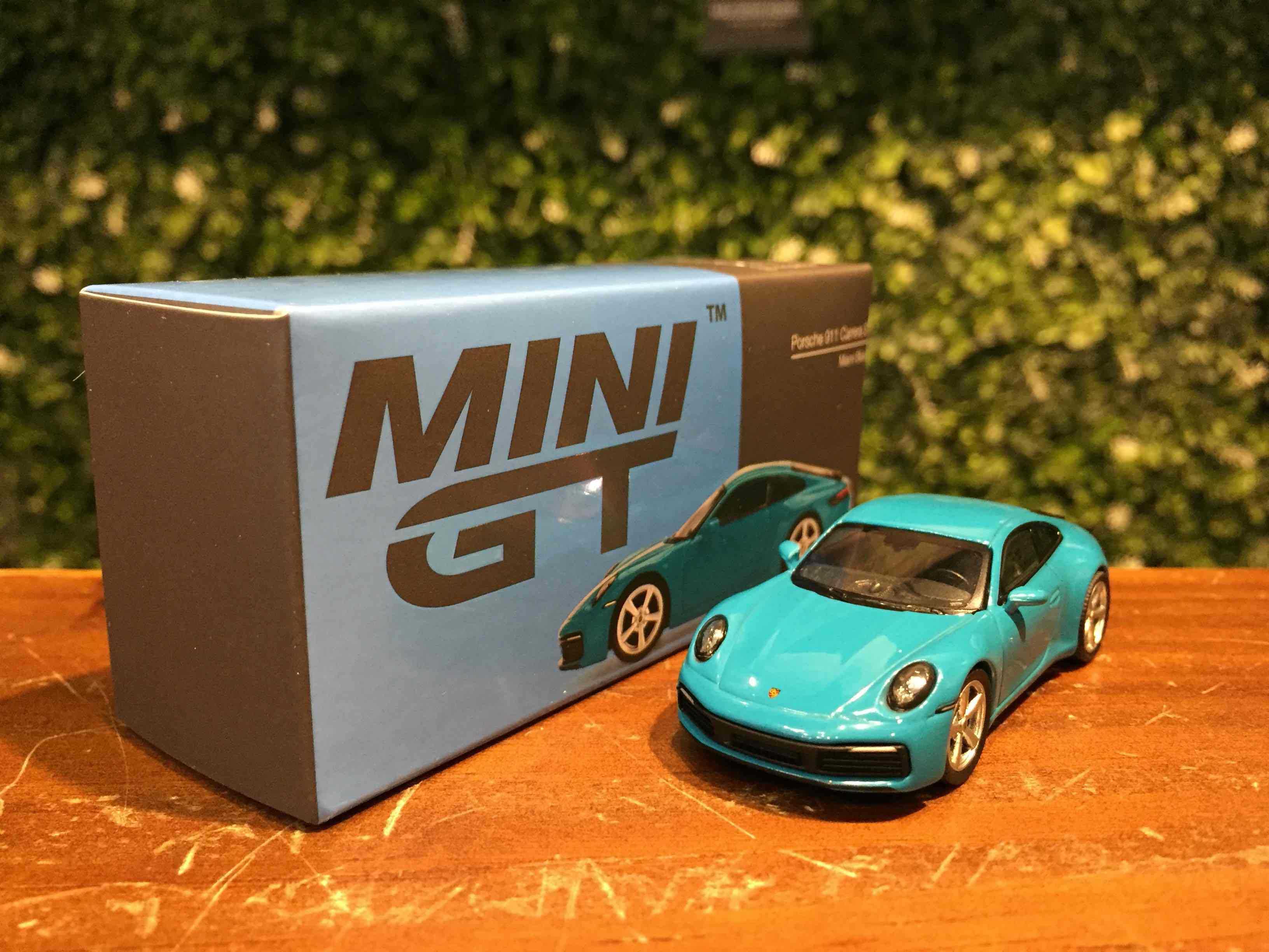 1/64 MiniGT Porsche 911 (992) Carrera S Blue MGT00435L【MGM】