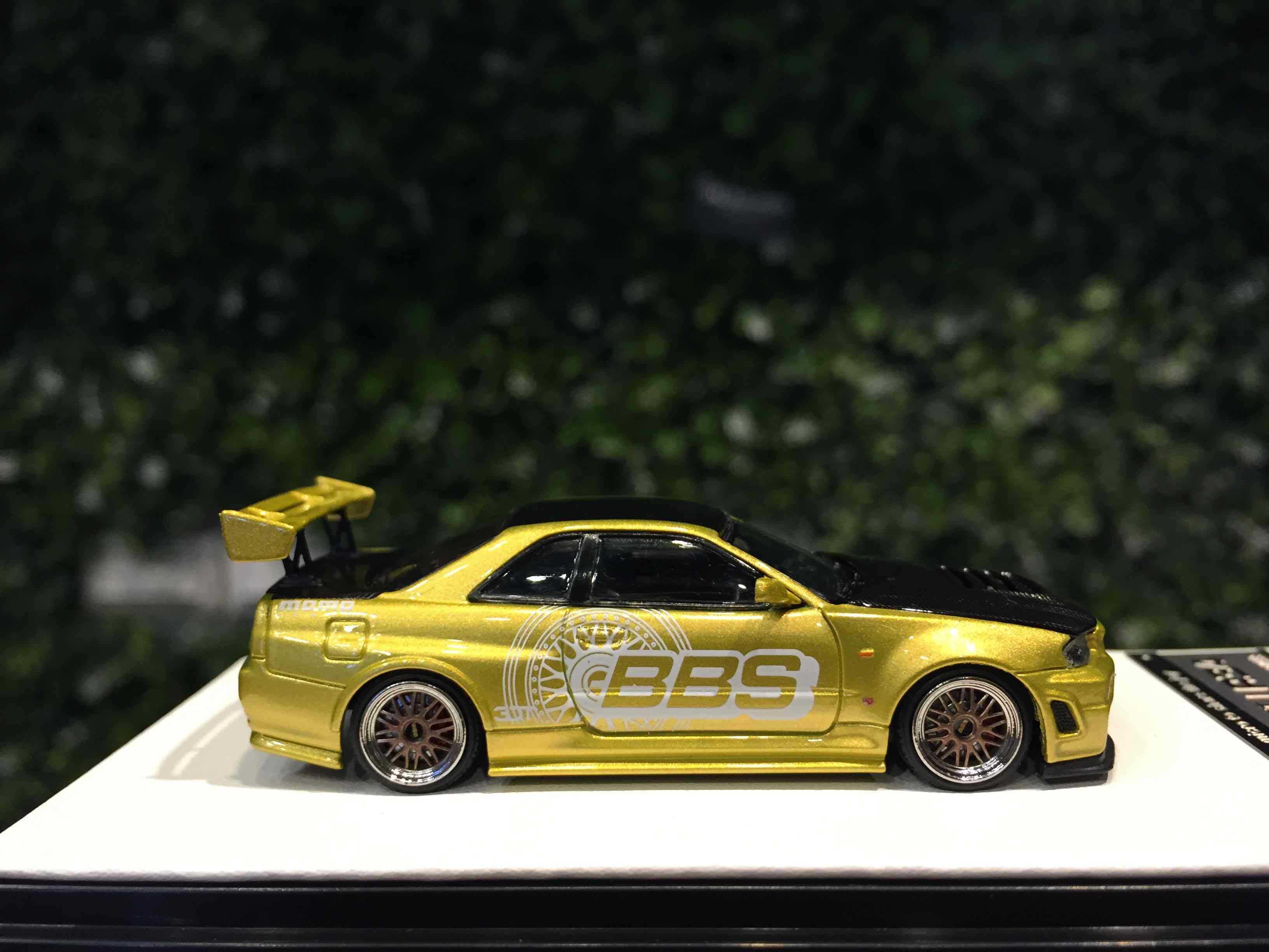 1/64 TimeModel Nissan Skyline GT-R (R34) Gold TM643425【MGM】