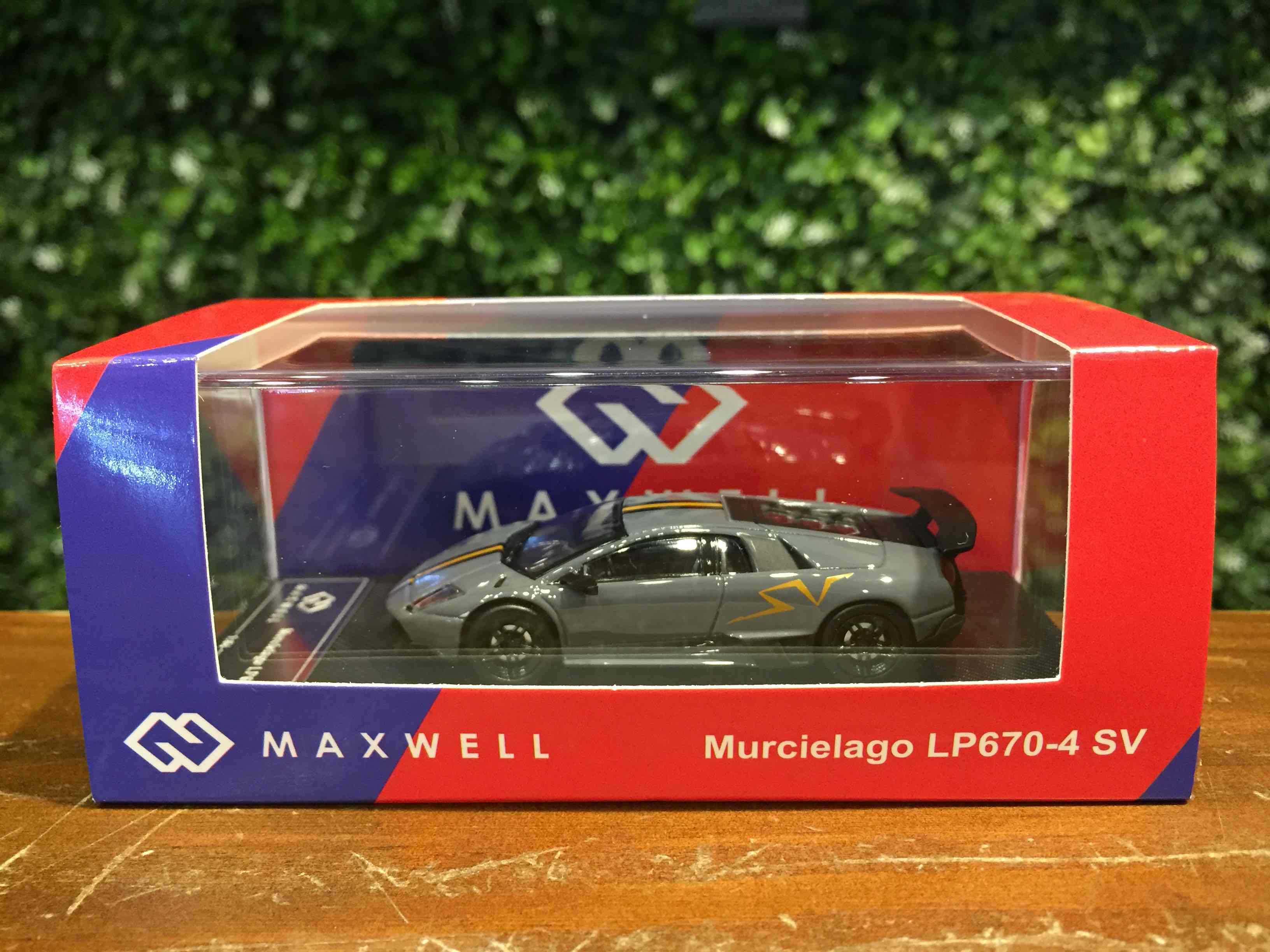 1/64 MaxWell Lamborghini Murcielago LP670-4 SV Grey【MGM】