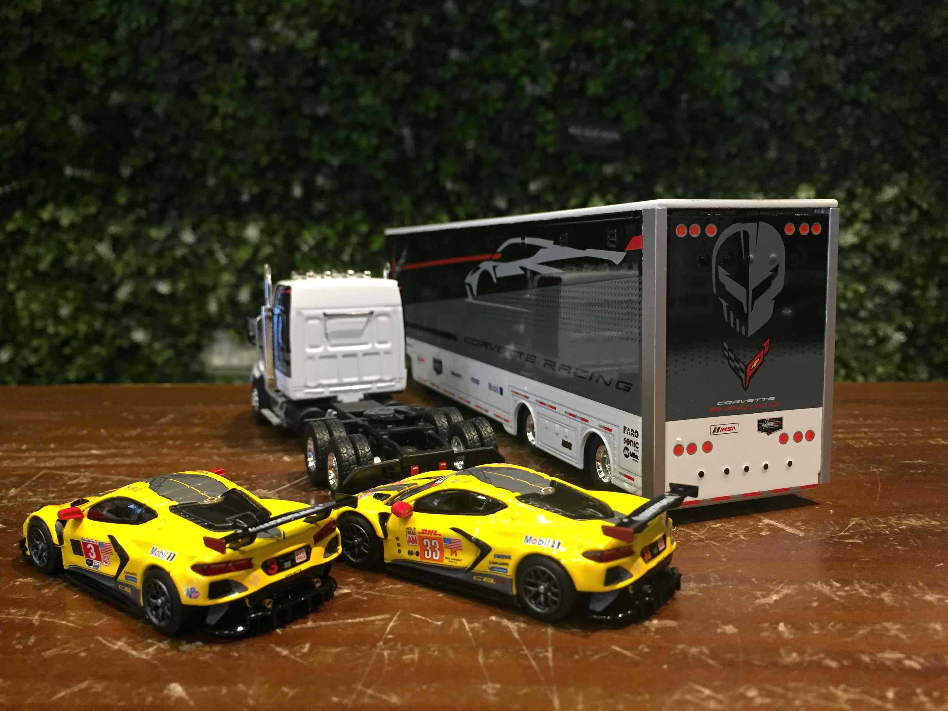 1/64 MiniGT Corvette C8.R Racing Transporter MGTS0009【MGM】