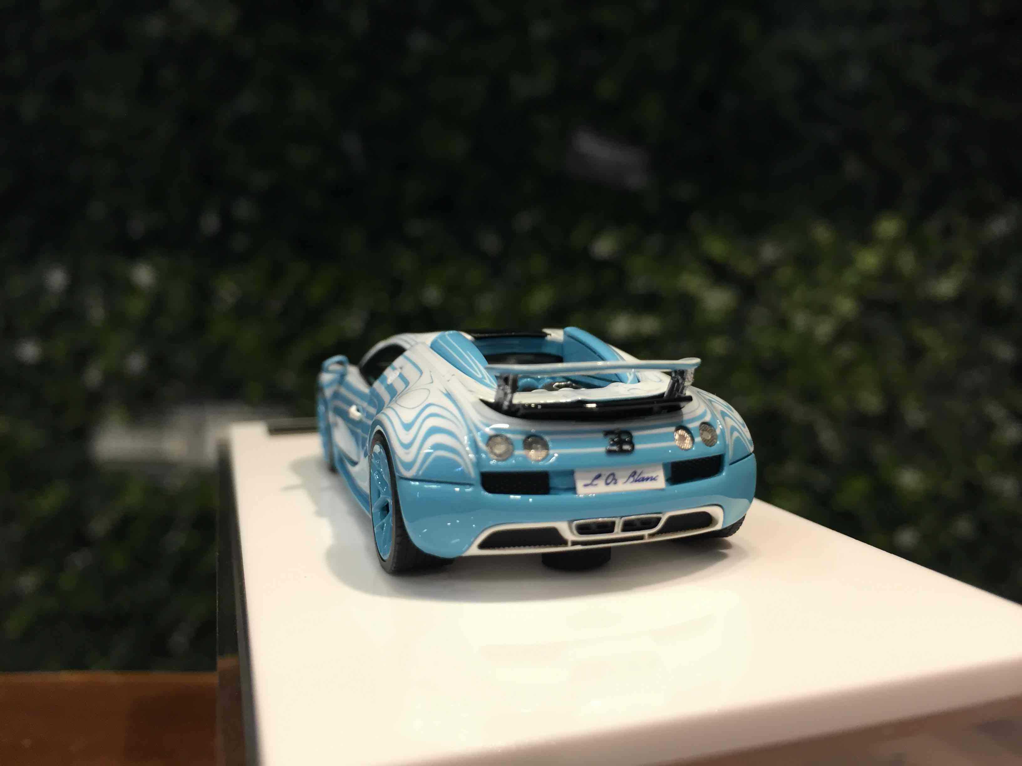 1/64 LJM Bugatti Veyron Ceramic Dragon SkyBlue L6400801【MGM】