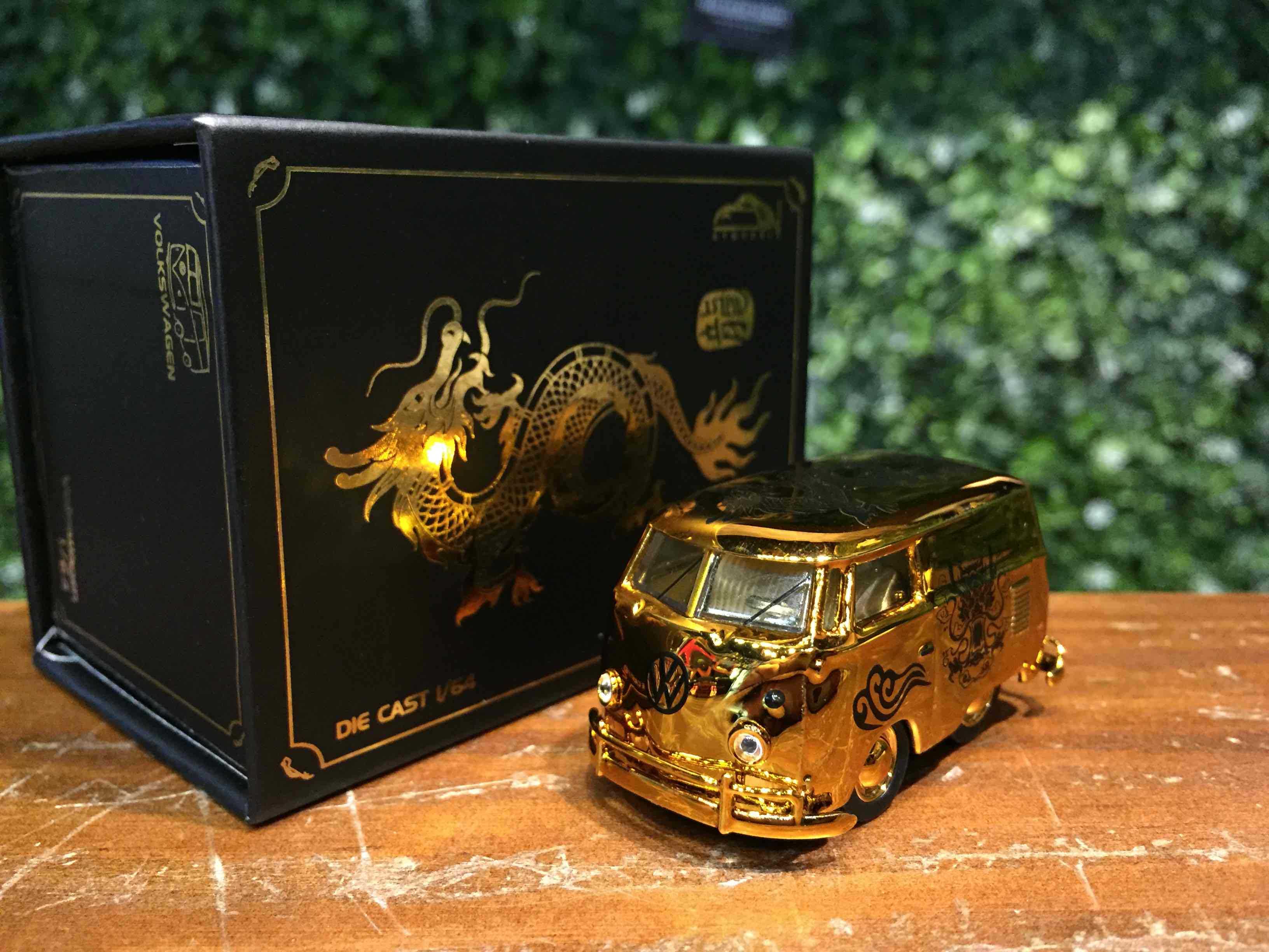 1/64 HY Volkswagen VW T1 Chrome Gold【MGM】