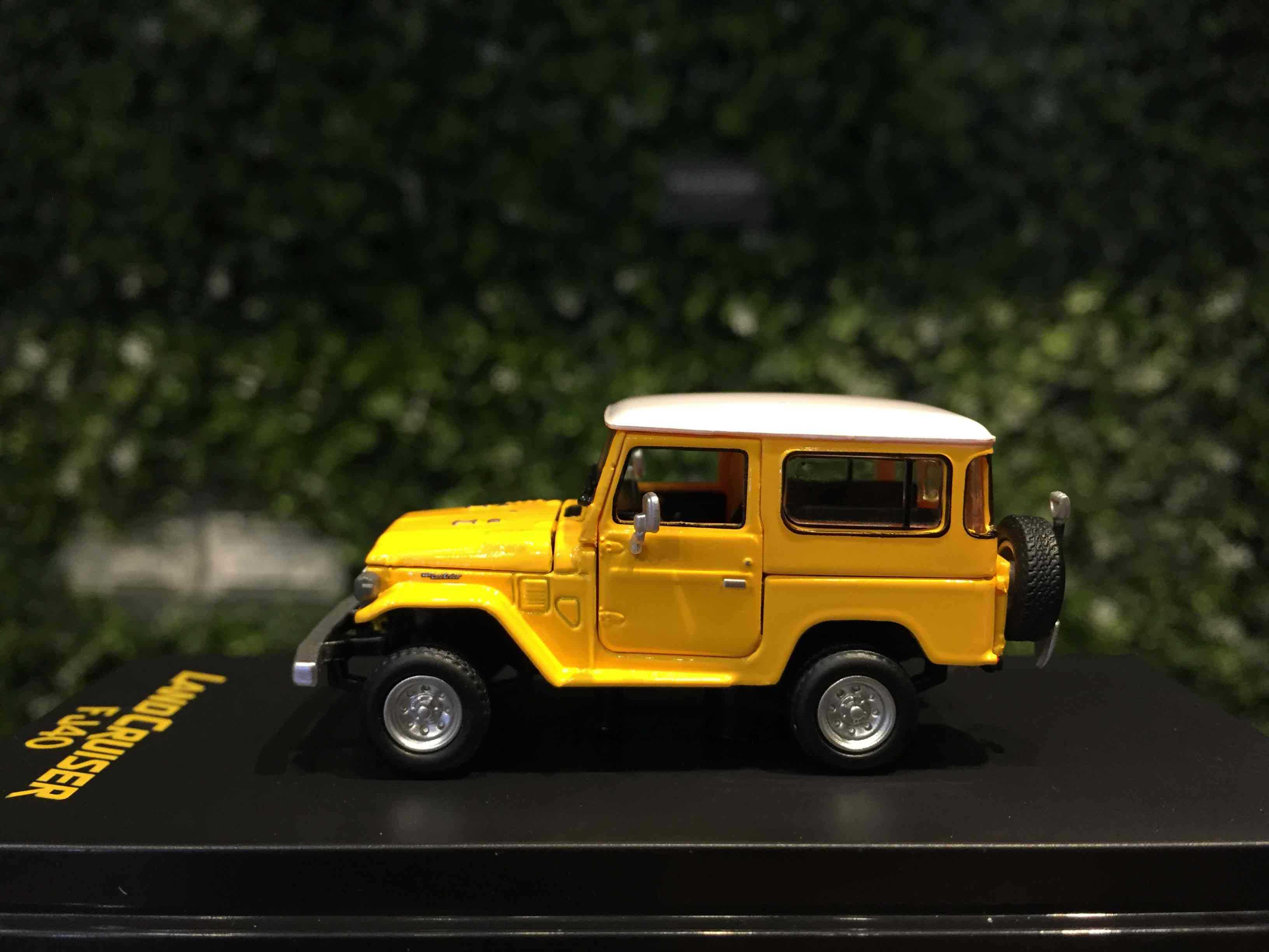 1/64 HF Toyota Land Cruiser FJ40 Yellow/WH HJ64FJ4006YL【MGM】