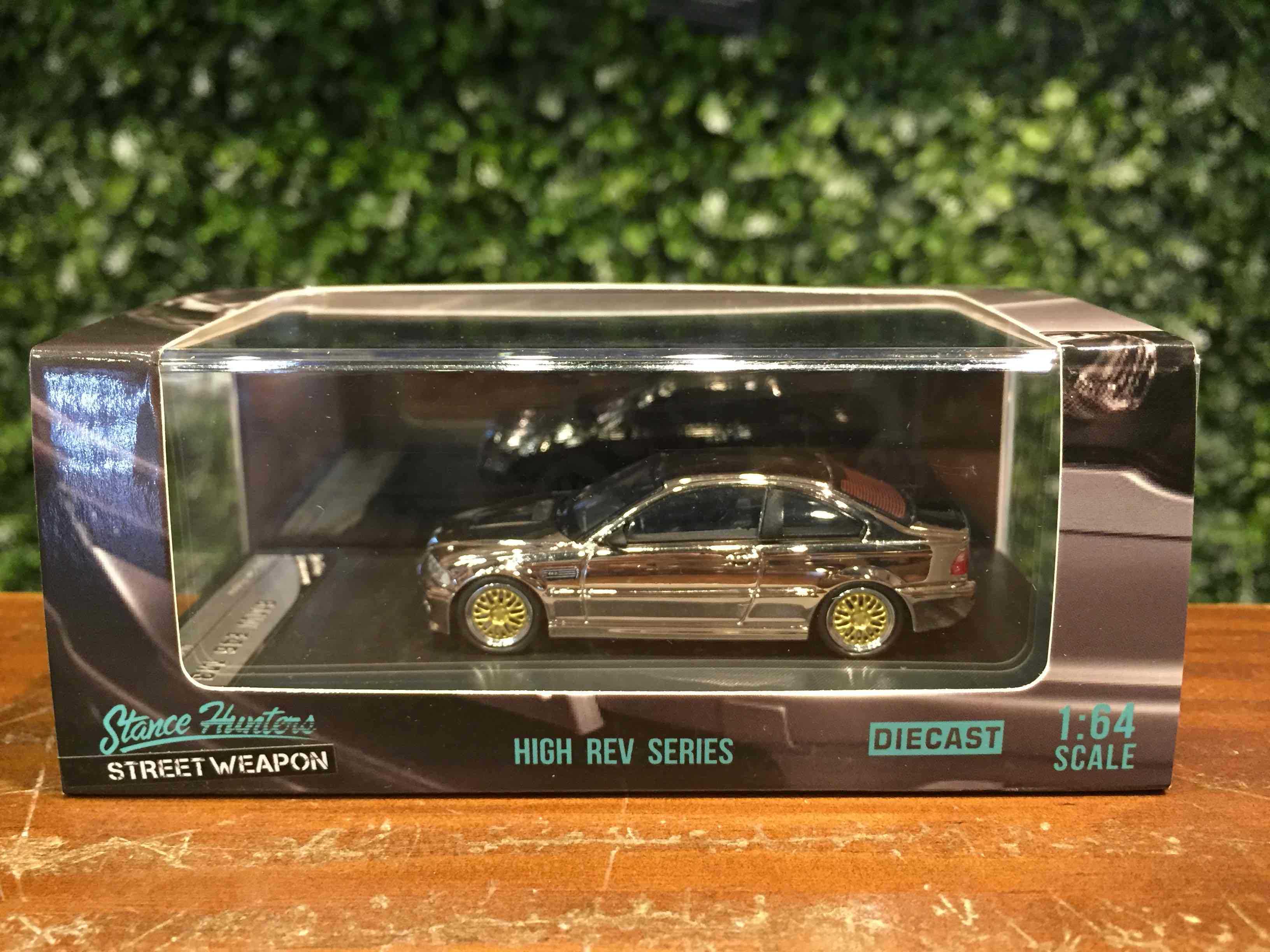 1/64 StanceHunter BMW E46 M3 Chrome【MGM】