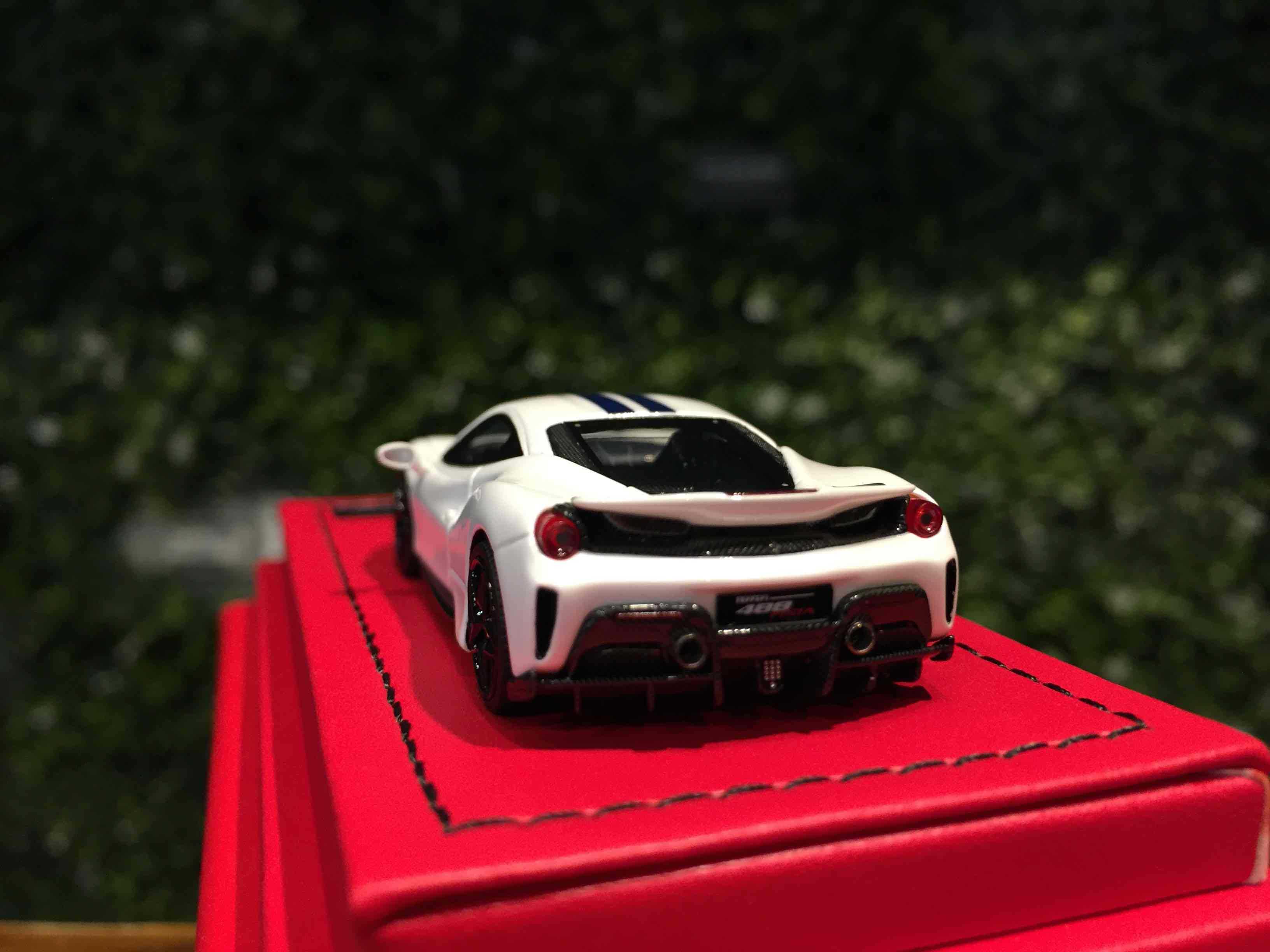 1/64 RotatingWheel Ferrari 488 Pista Pearl White【MGM】 - Max Gear