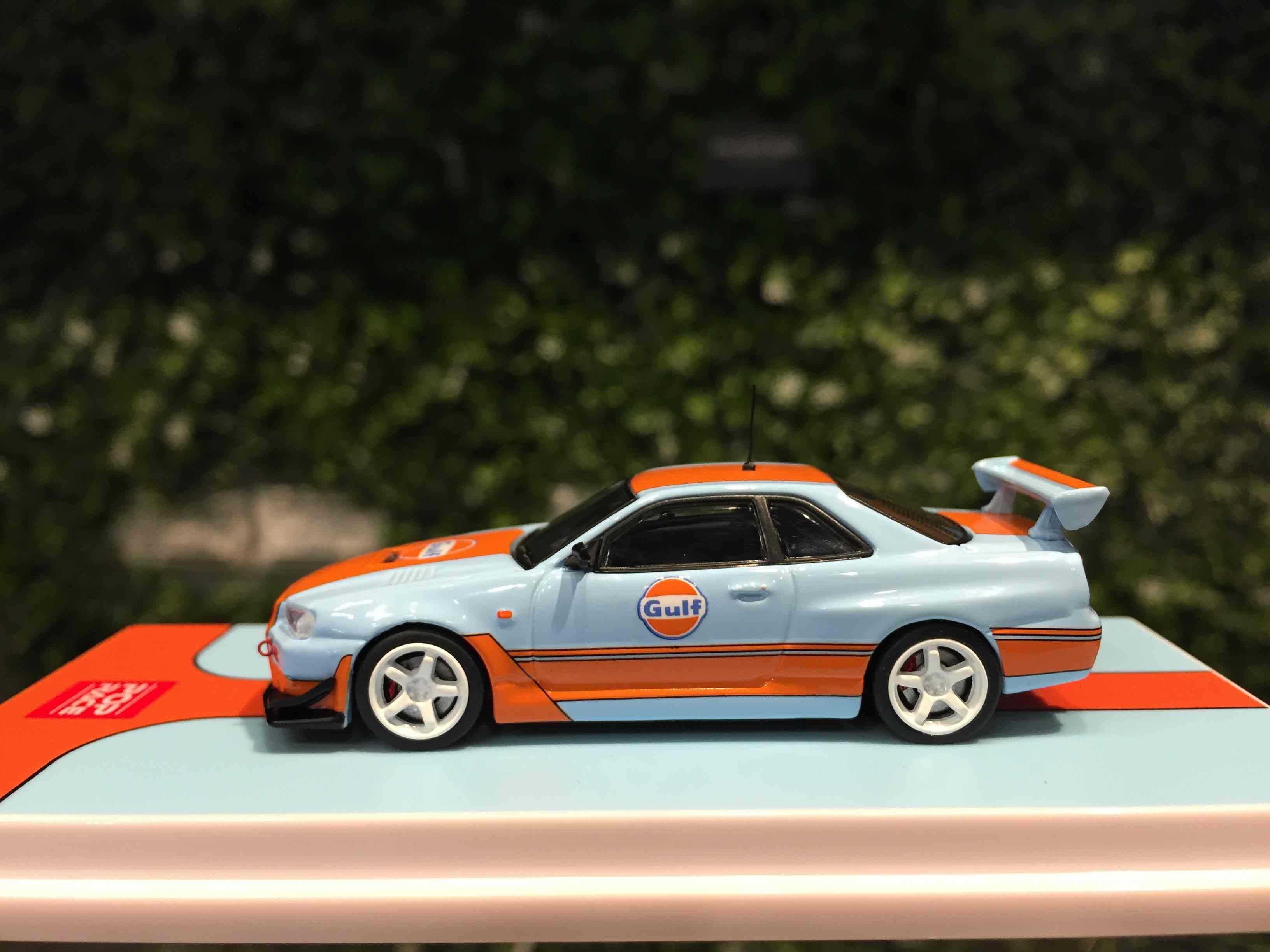 1/64 POPRACE Nissan Skyline GT-R R34 Gulf PR64NR34GULF【MGM】