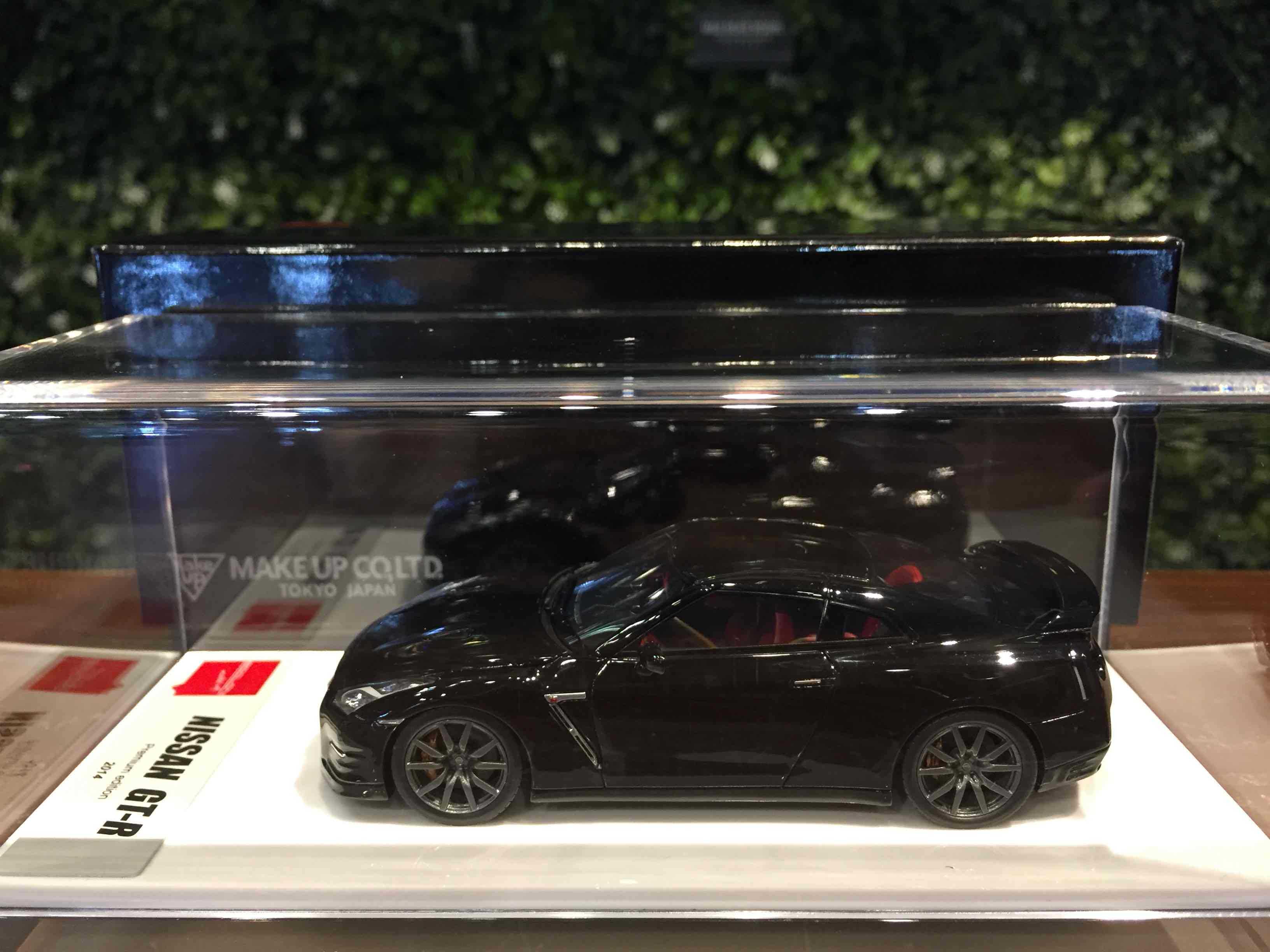 1/43 MakeUp Nissan GT-R R35 2014 Meteor Black EM414F【MGM】