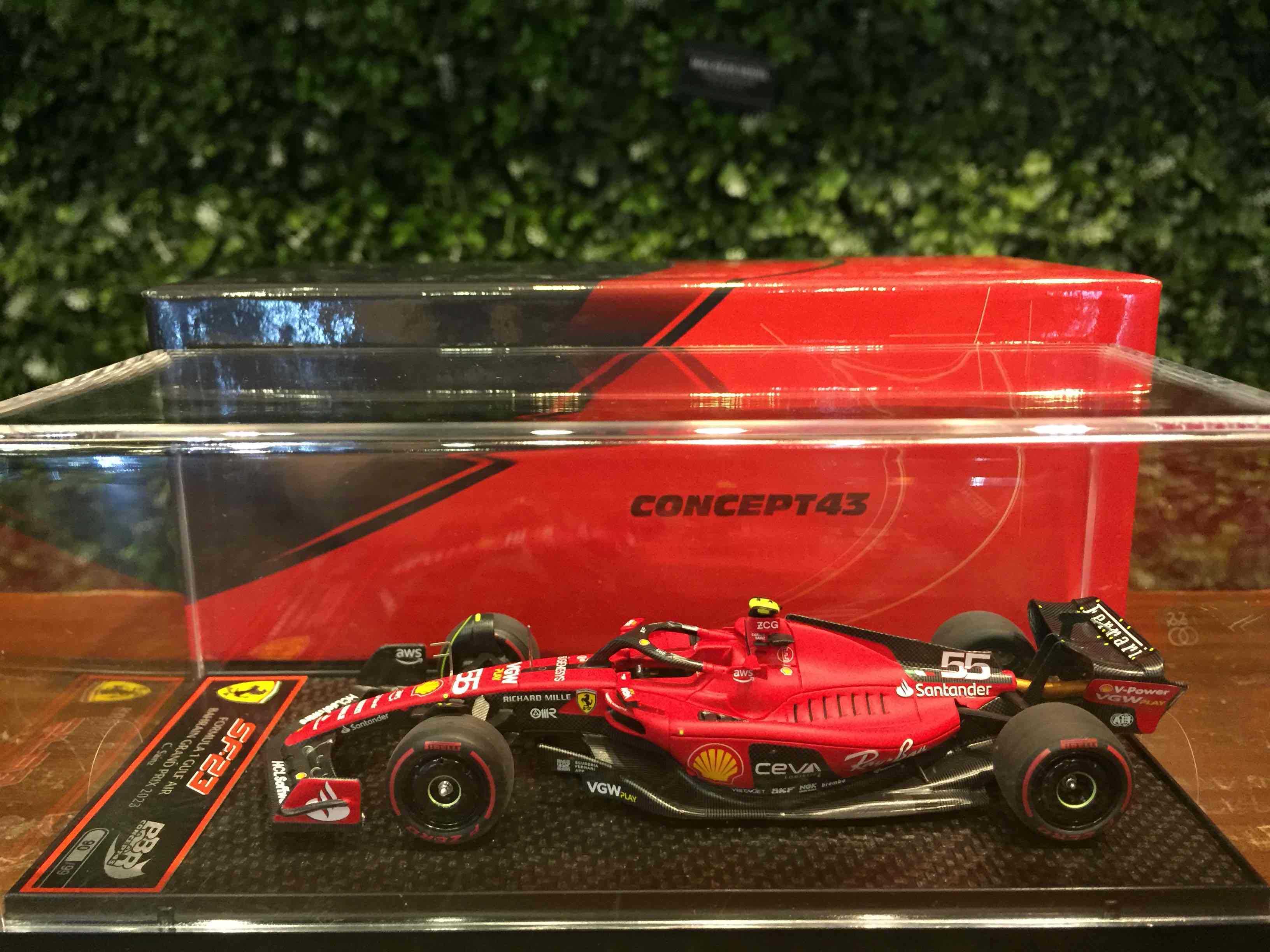 1/43 BBR Ferrari SF23 Carlo Sainz 4th Bahrain BBRC281B【MGM】