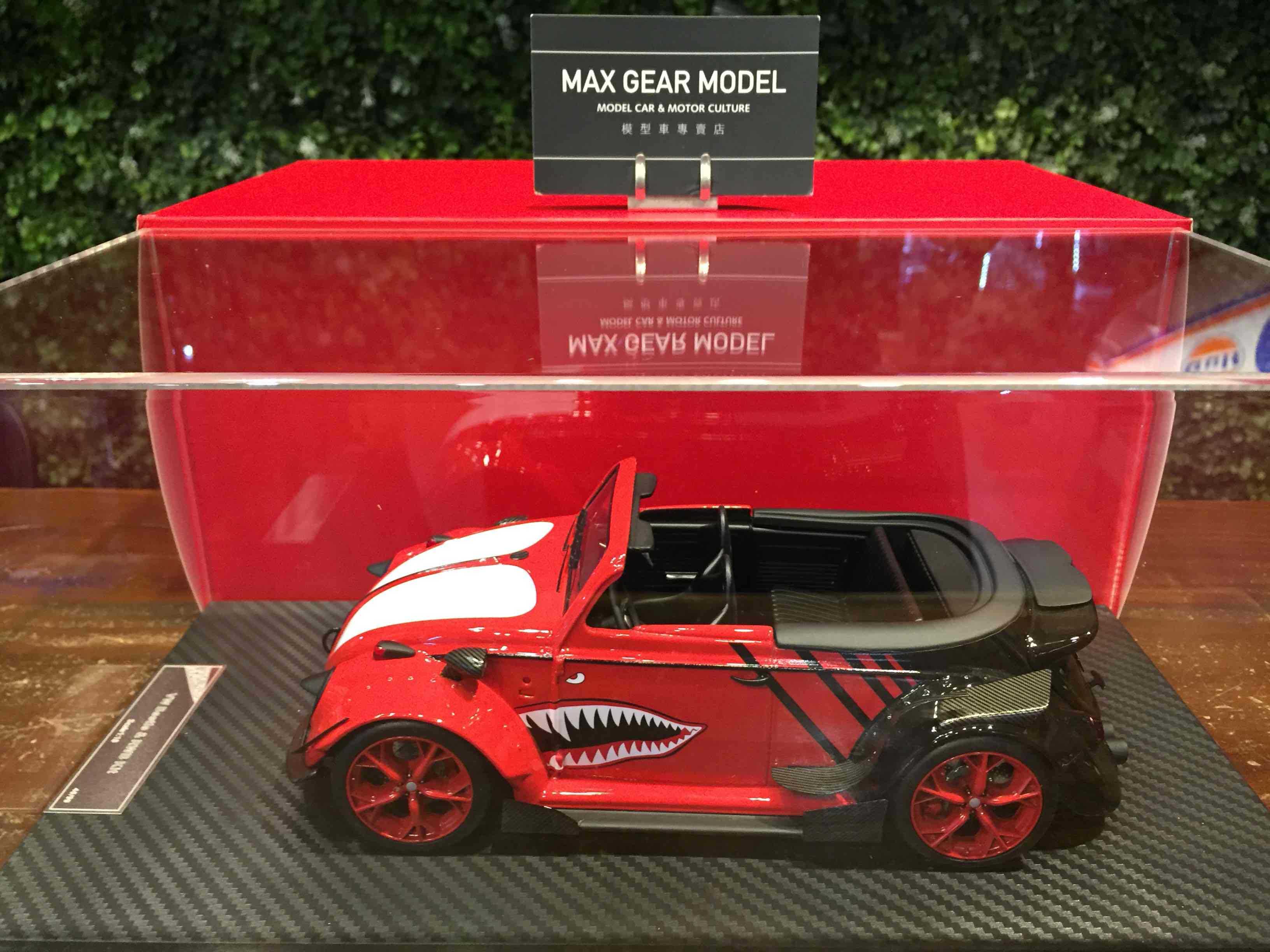 1/18 MYC RWB Volkswagen VW Beetle Convertible Red Shark【MGM】