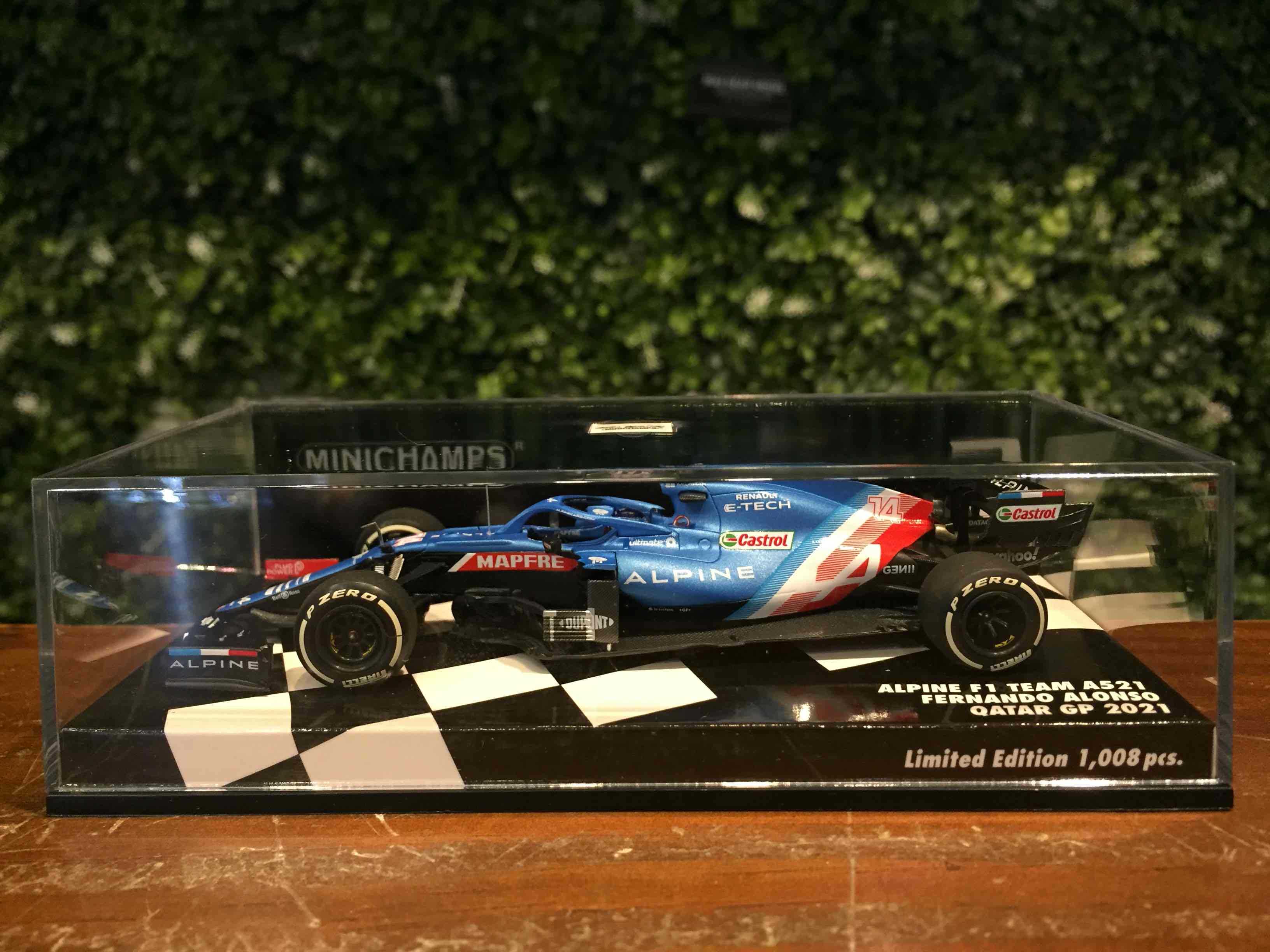 1/43 Minichamps Alpine A521 F.Alonso 3rd 2021 417212114【MGM】