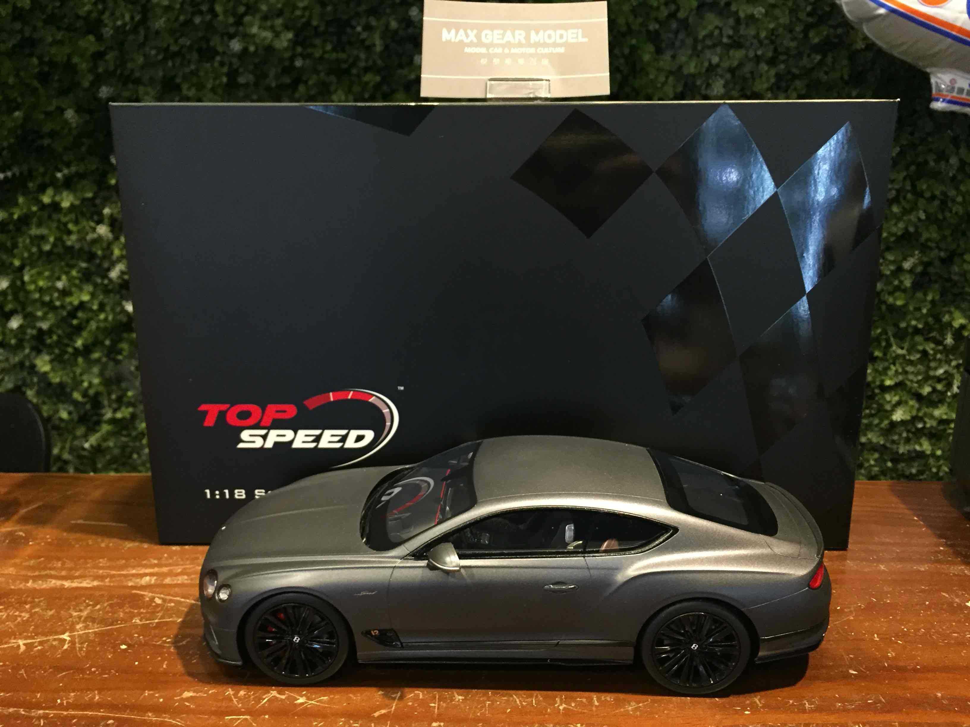1/18 TopSpeed Bentley Continental GT Speed 2022 TS0386【MGM