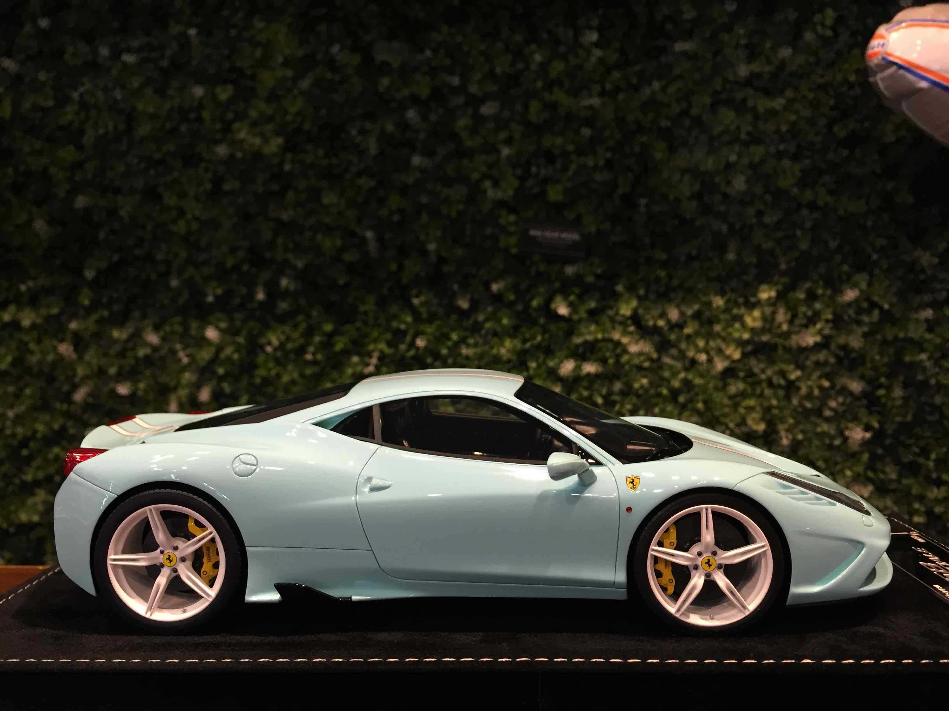 1/18 HH Model Ferrari 458 Speciale 2013 Tiffany Blue【MGM】