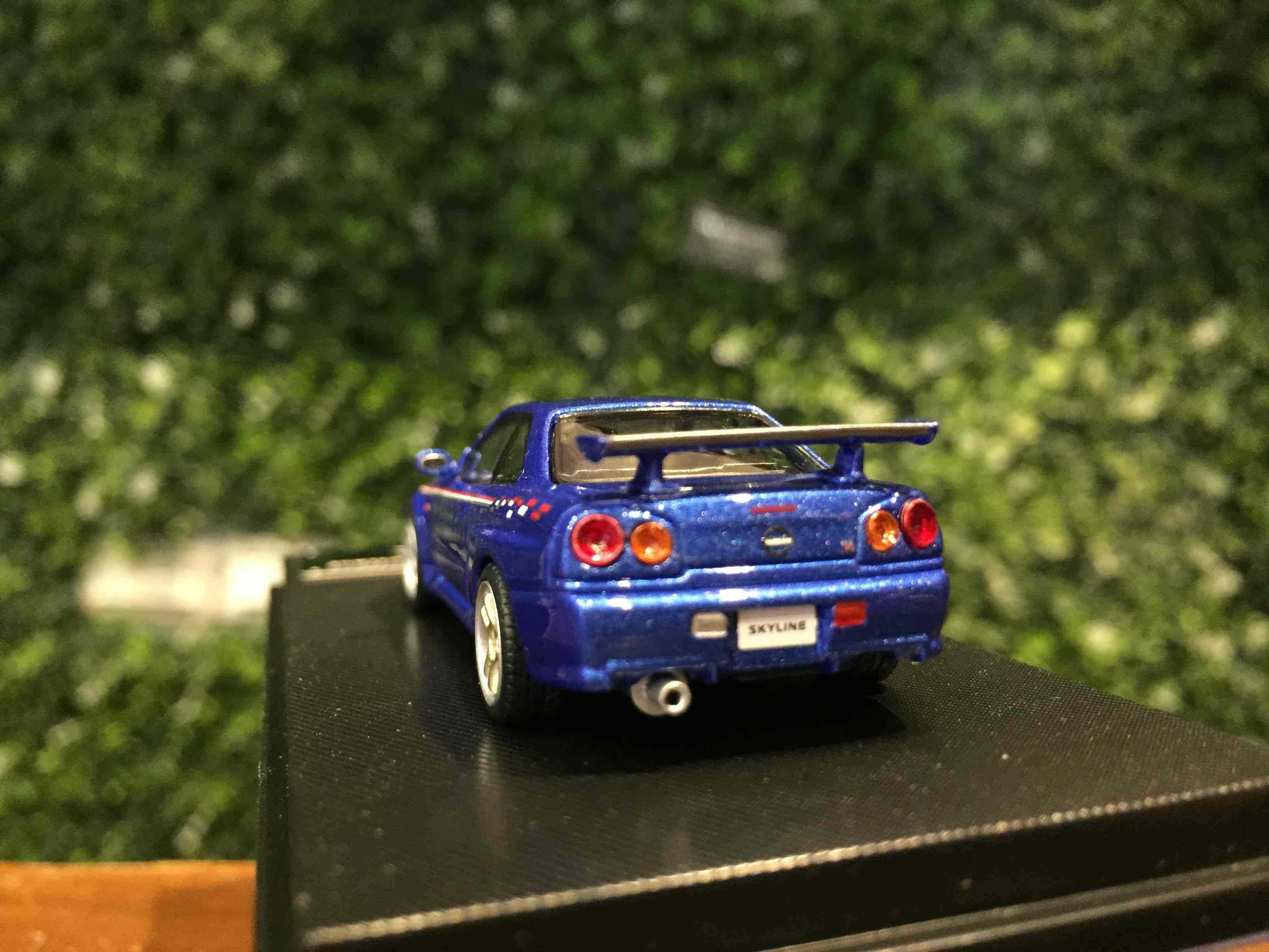 1/64 MC Nissan Skyline GT-R (R34) V-Spec Blue【MGM】