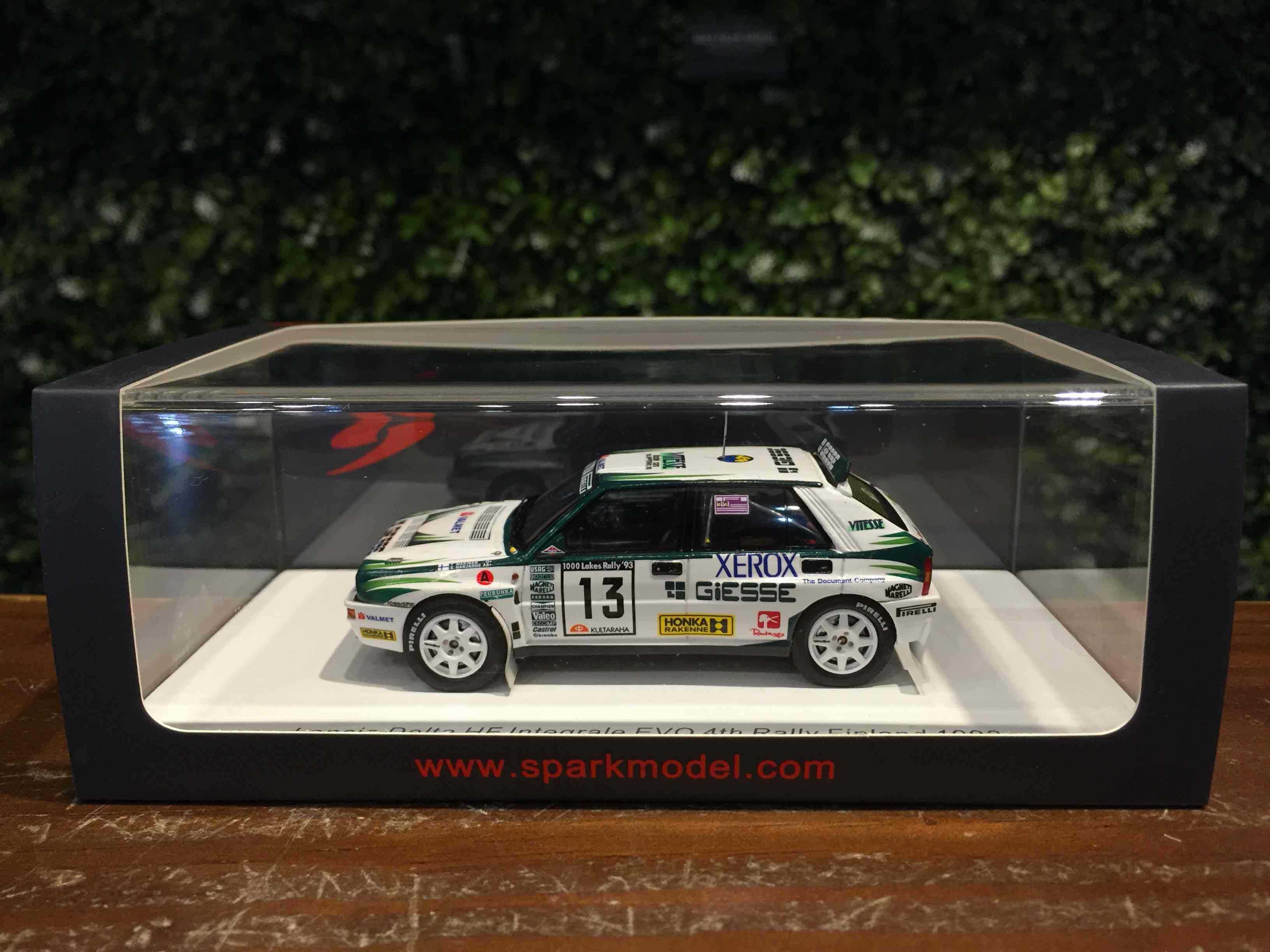 1/43 Spark Lancia Delta HF Integrale 16V #13 4th S9027【MGM】