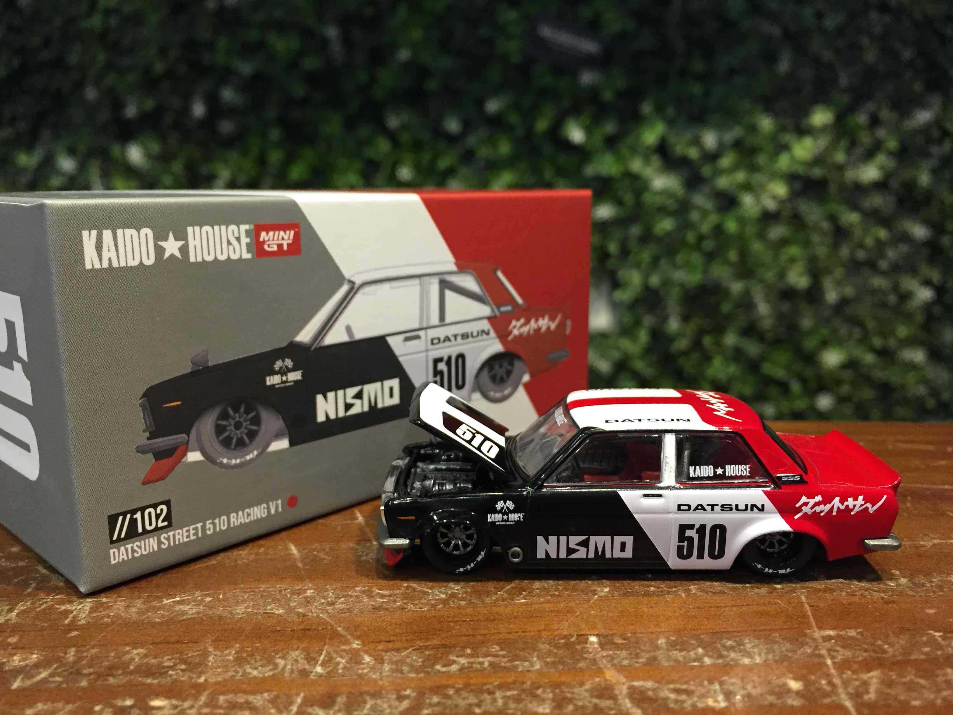 1/64 MiniGT Datsun Street 510 Racing V1 KHMG102【MGM】