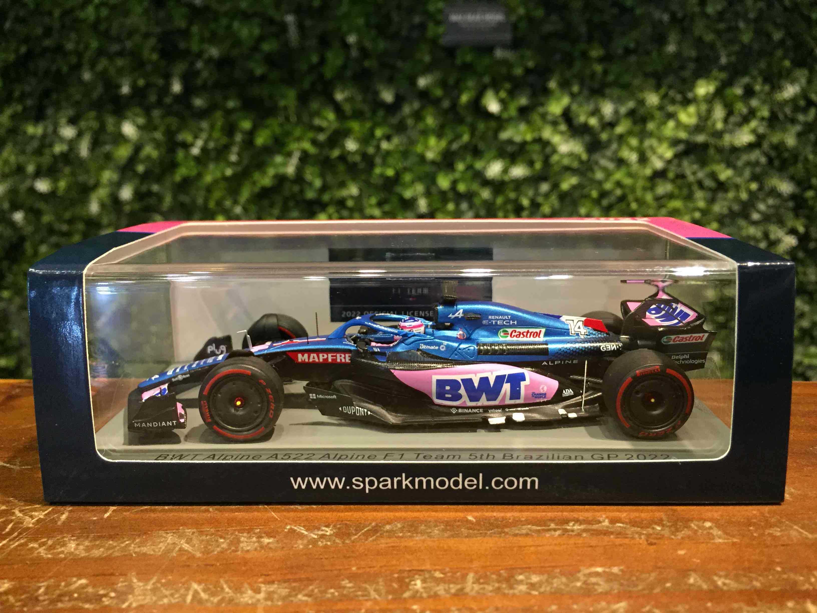 1/43 Spark BWT Alpine F1 A522 Fernando Alonso 5th S8555【MGM】