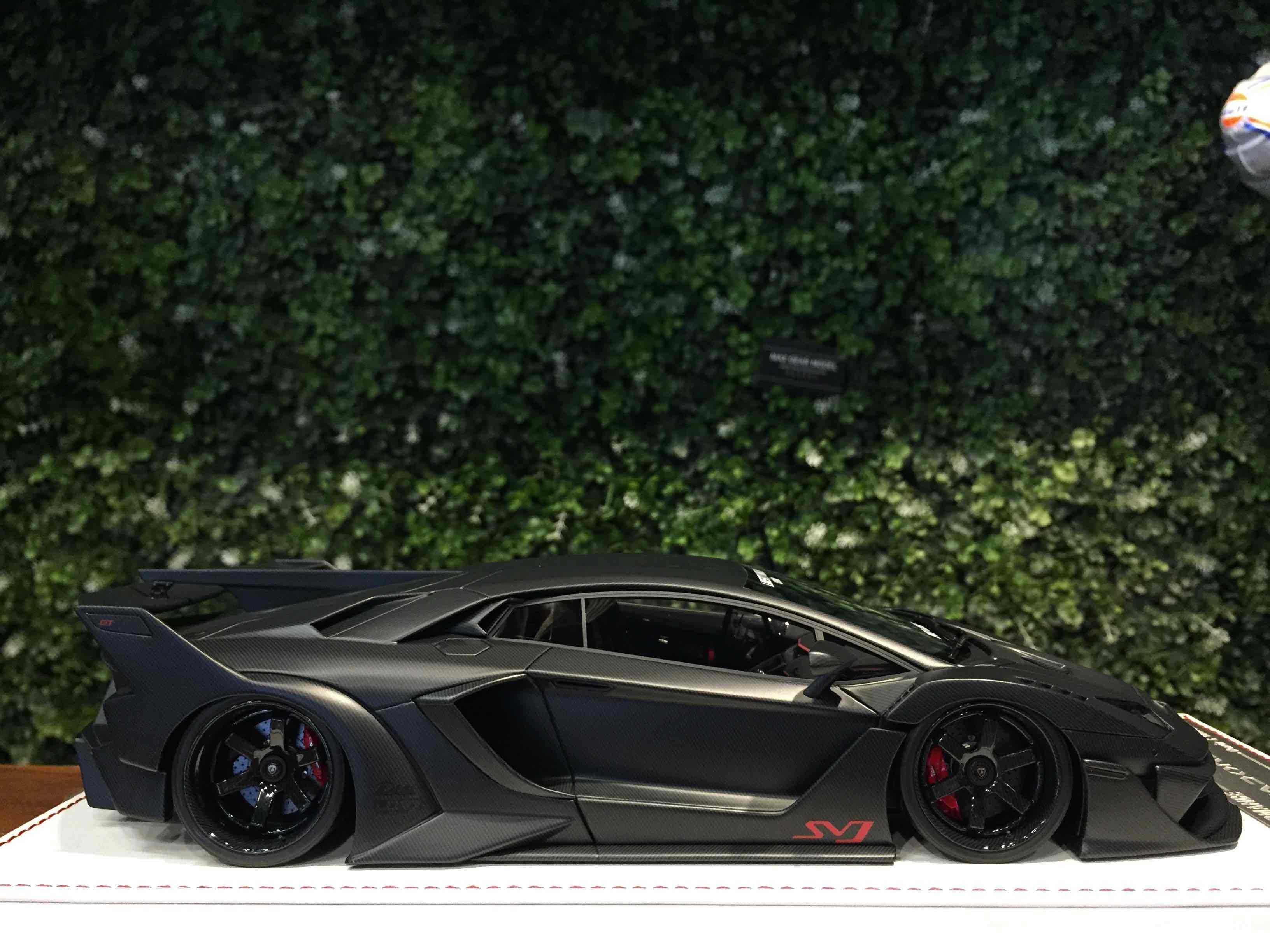 1/18 D\u0026G LBWK Aventador GT EVO Matte Carbon DG180223G【MGM】