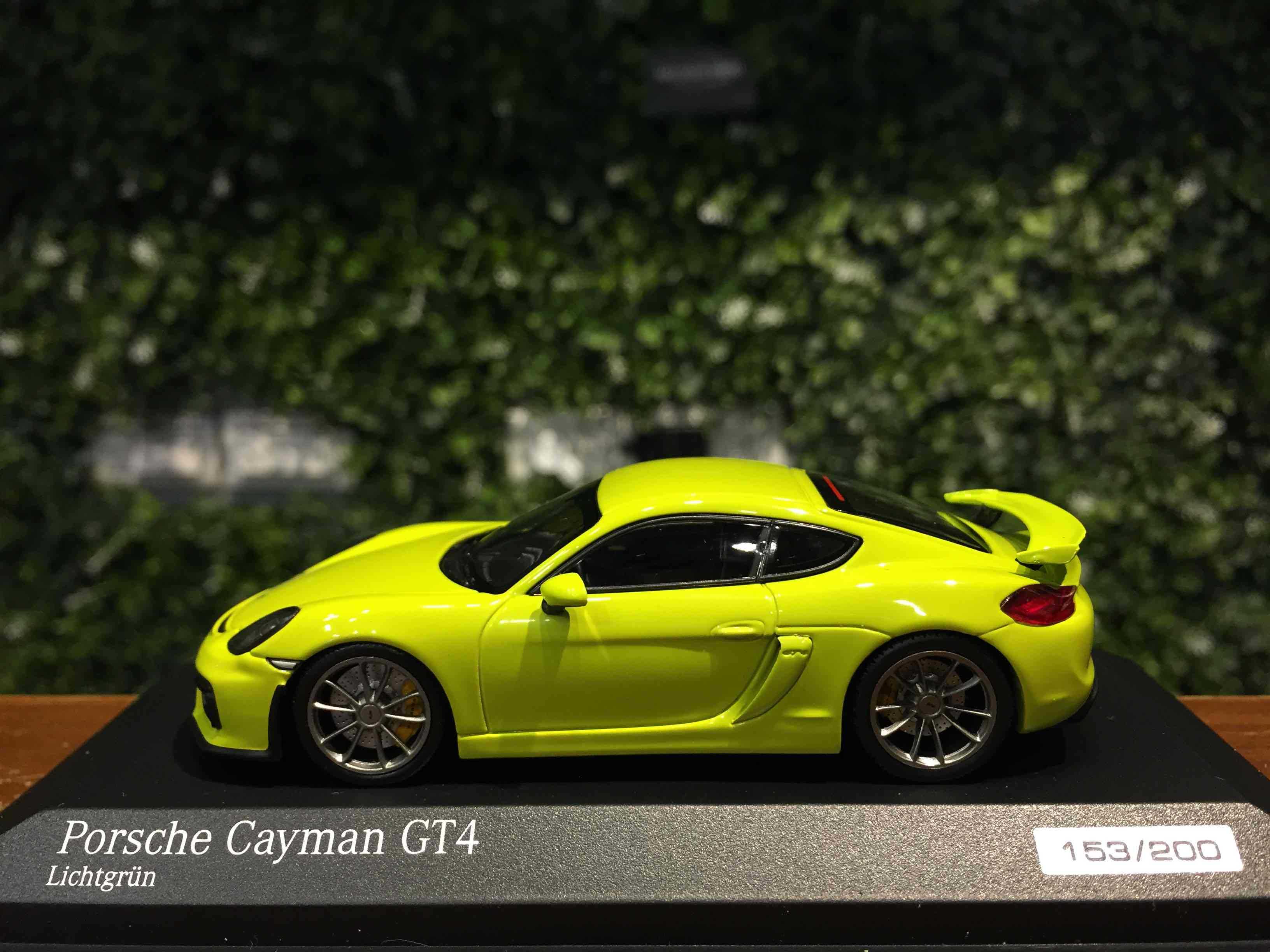 1/43 Minichamps Porsche 718 Cayman GT4 Green CA04316075【MGM】