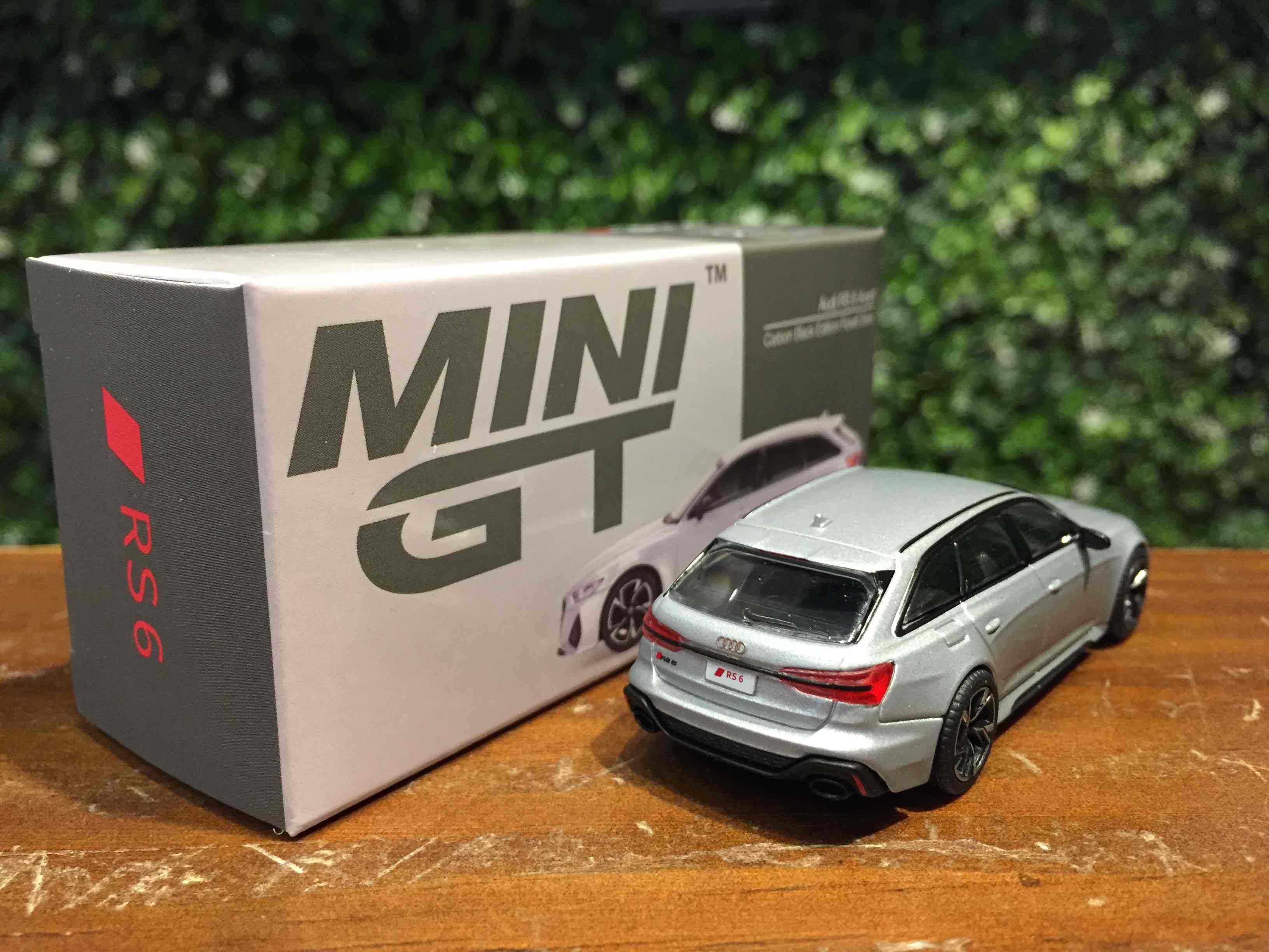 1/64 MiniGT Audi RS6 Avant Carbon Silver MGT00372L【MGM】 - Max