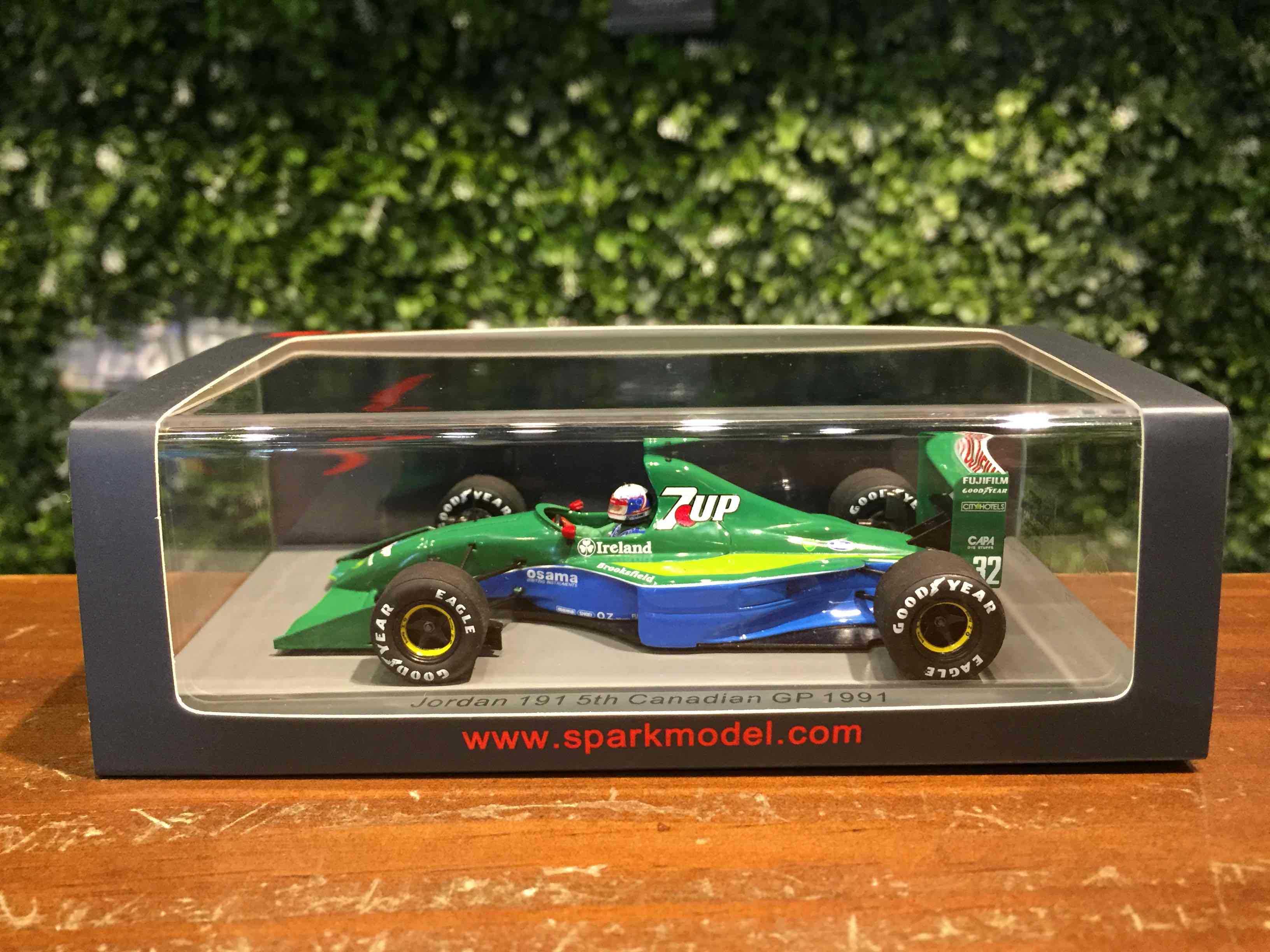 1/43 Spark Jordan 191 Bertrand Gachot 5th 1991 S8077【MGM】