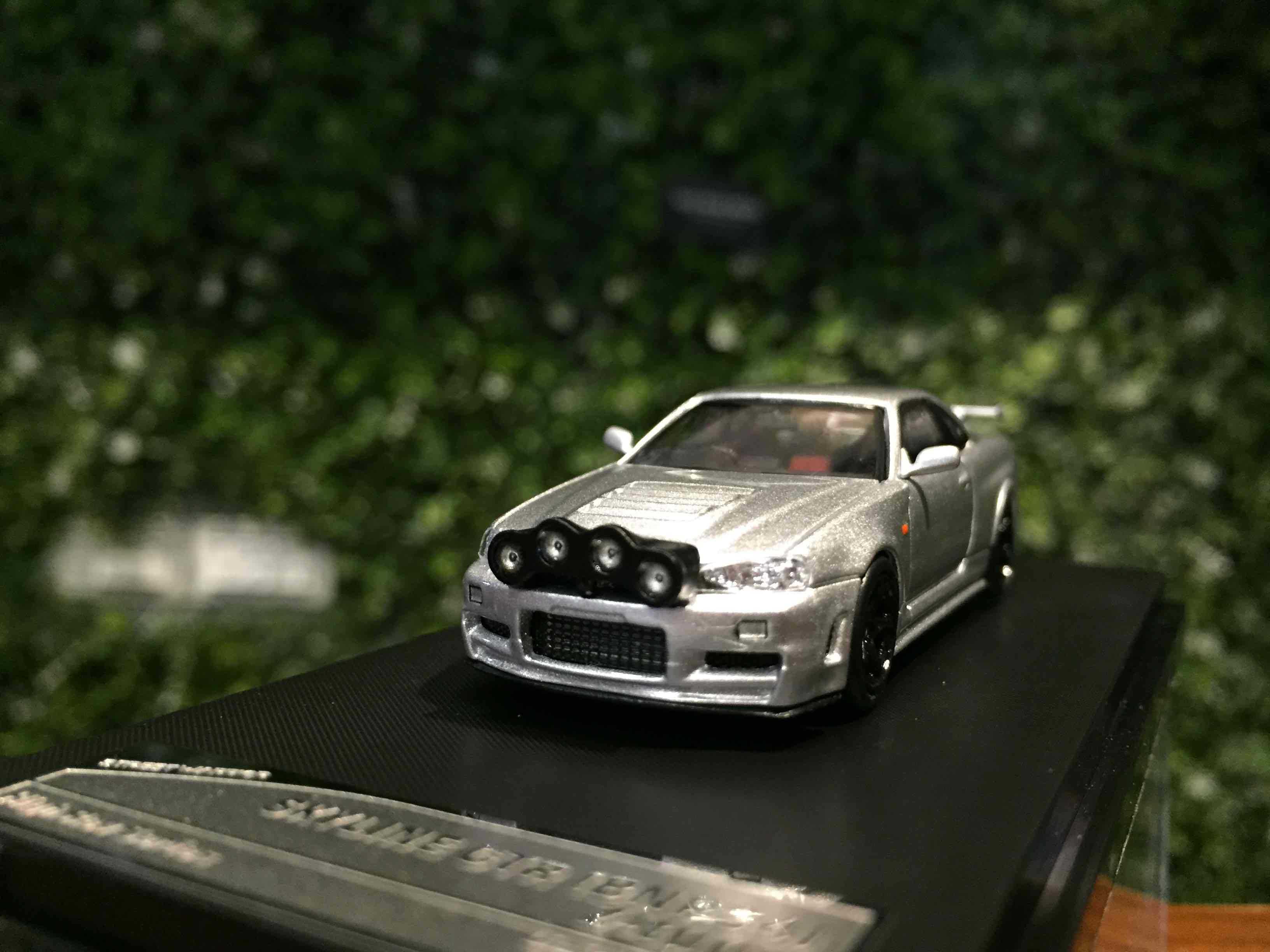 1/64 StreetWeapon Nissan Skyline GTR (R34) Drift Silver【MGM】