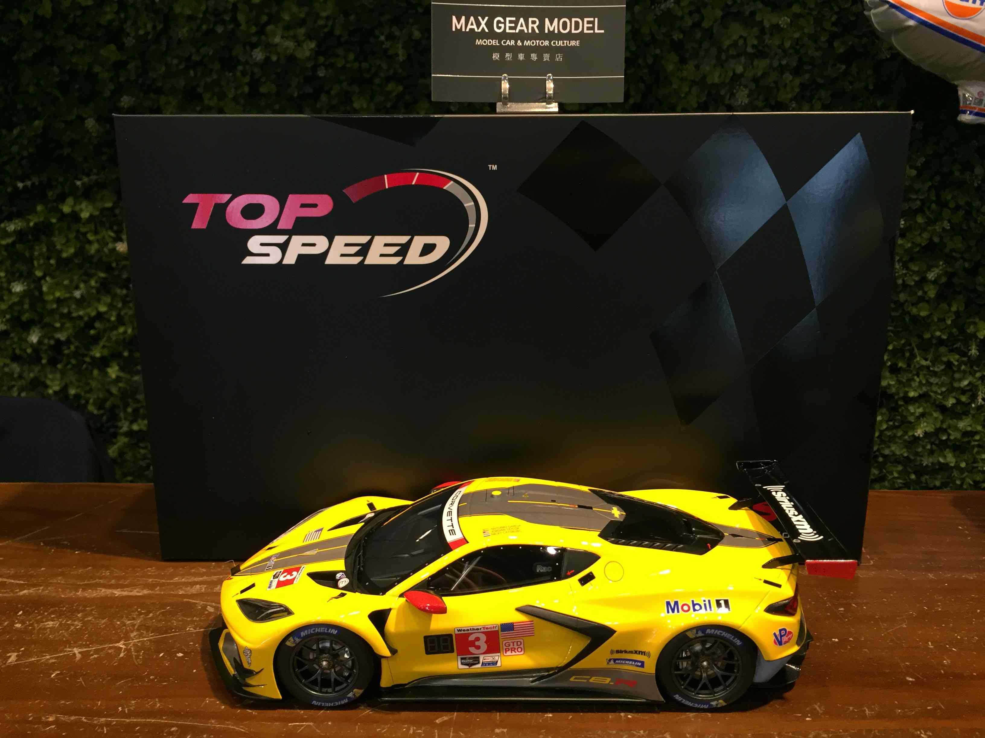 1/18 TopSpeed Chevrolet Corvette C8R 2022 Winner TS0408【MGM】