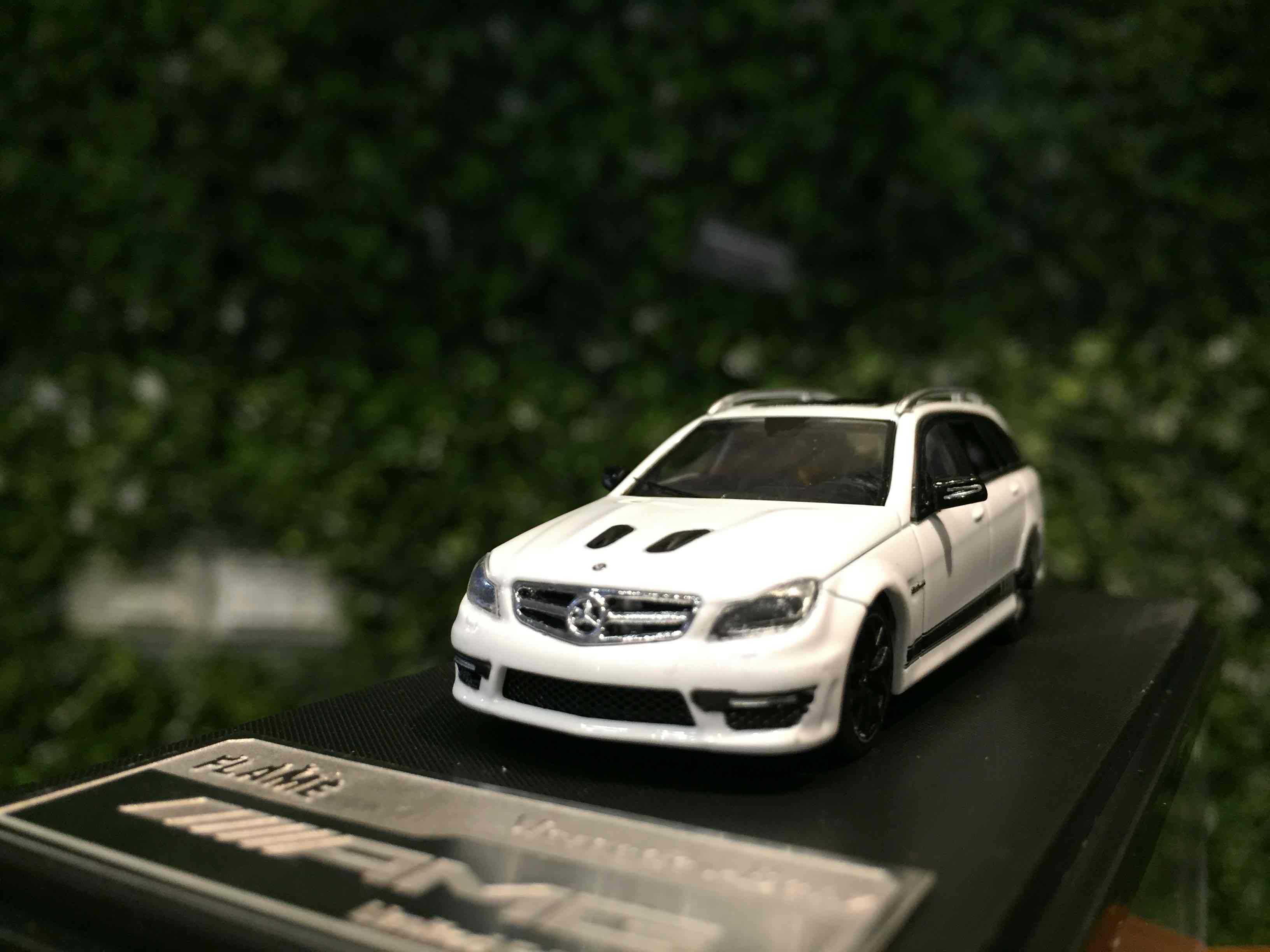 1/64 Flame Mercedes-AMG C63 (W204) 507 Wagon White【MGM】