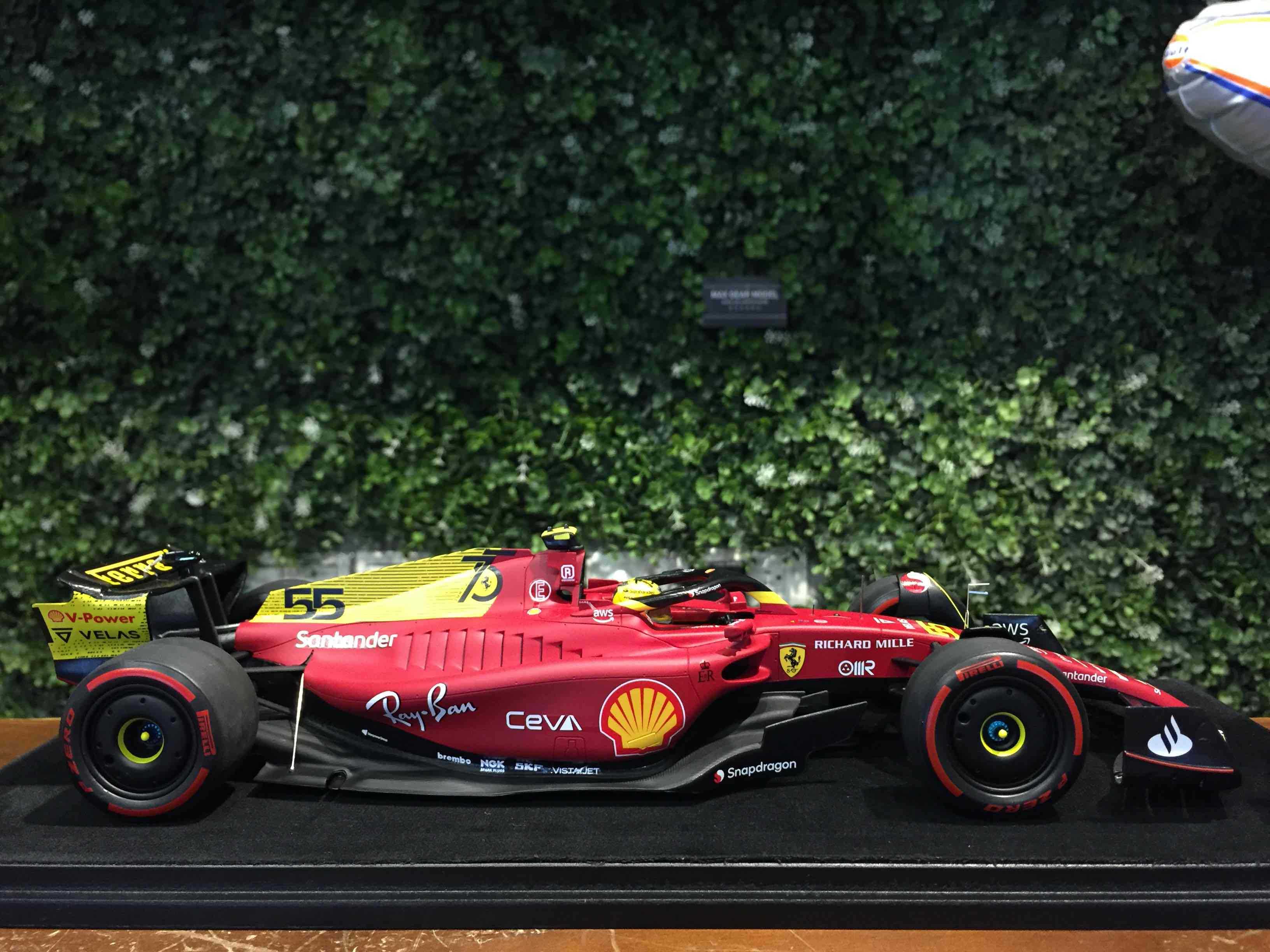 1/18 LookSmart Ferrari F1-75 Carlo Sainz 2022 LS18F1046【MGM】