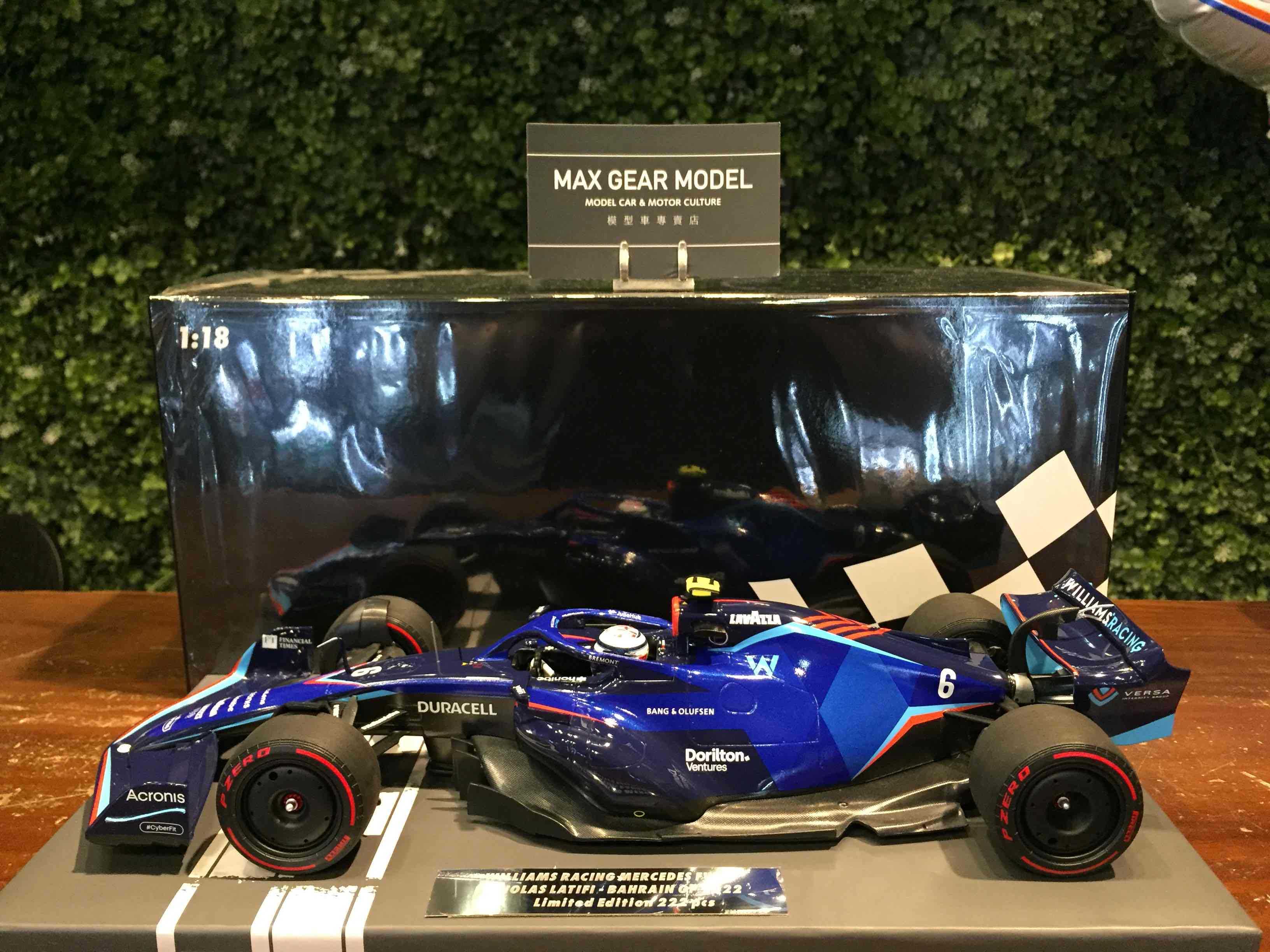 1/18 Minichamps Williams FW44 Nicholas Latifi 117220106【MGM】