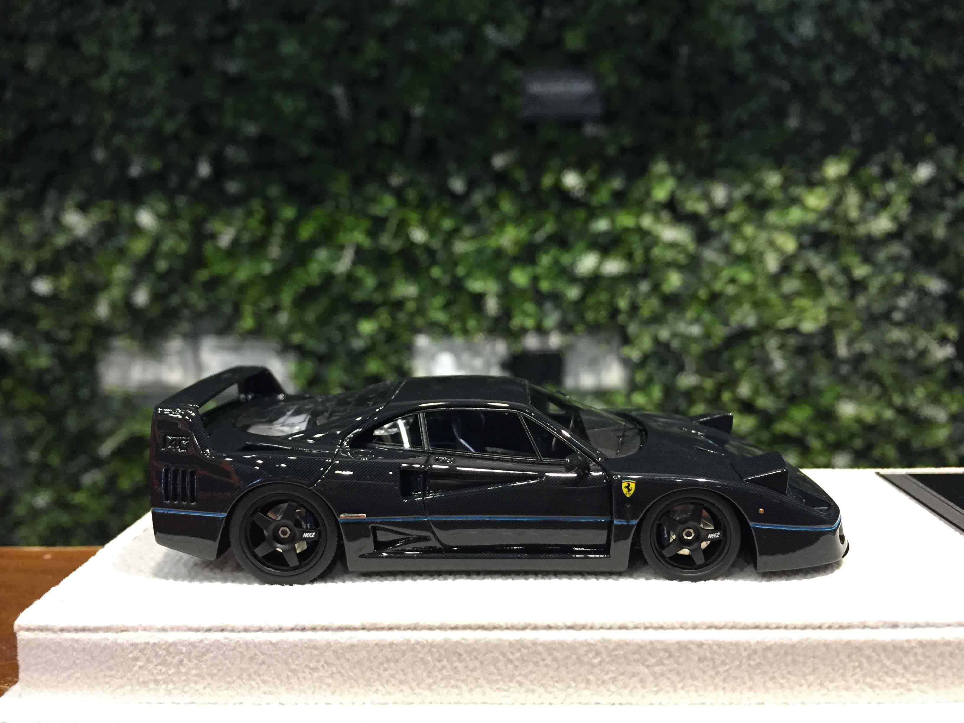 1/43 SCM Ferrari F40 1987 Full Carbon Blue Line CM610L【MGM