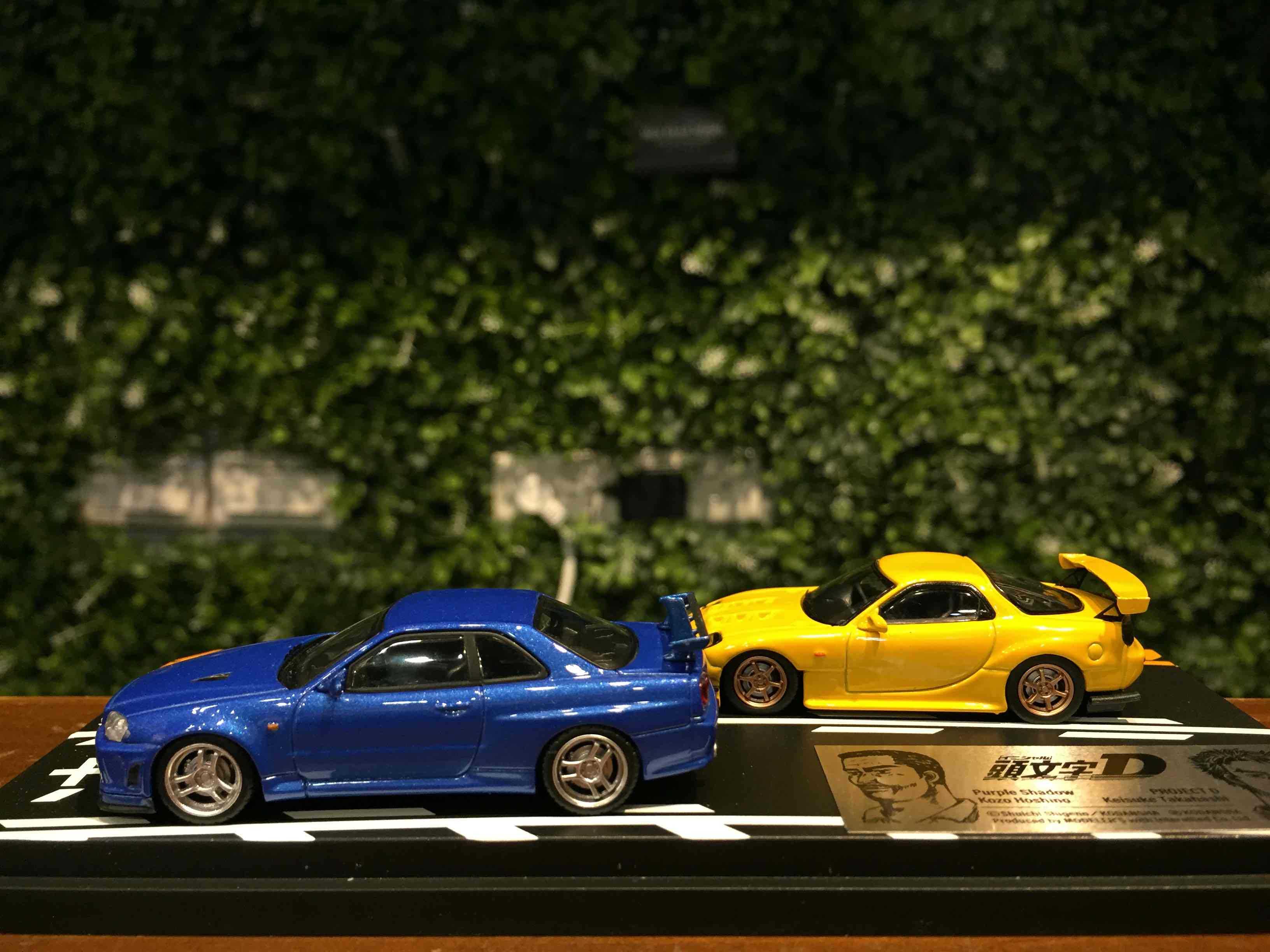 1/64 Modelers 頭文字D 高橋啟介 RX-7 FD3S 星野好造 GT-R R34 MD64208【MGM】