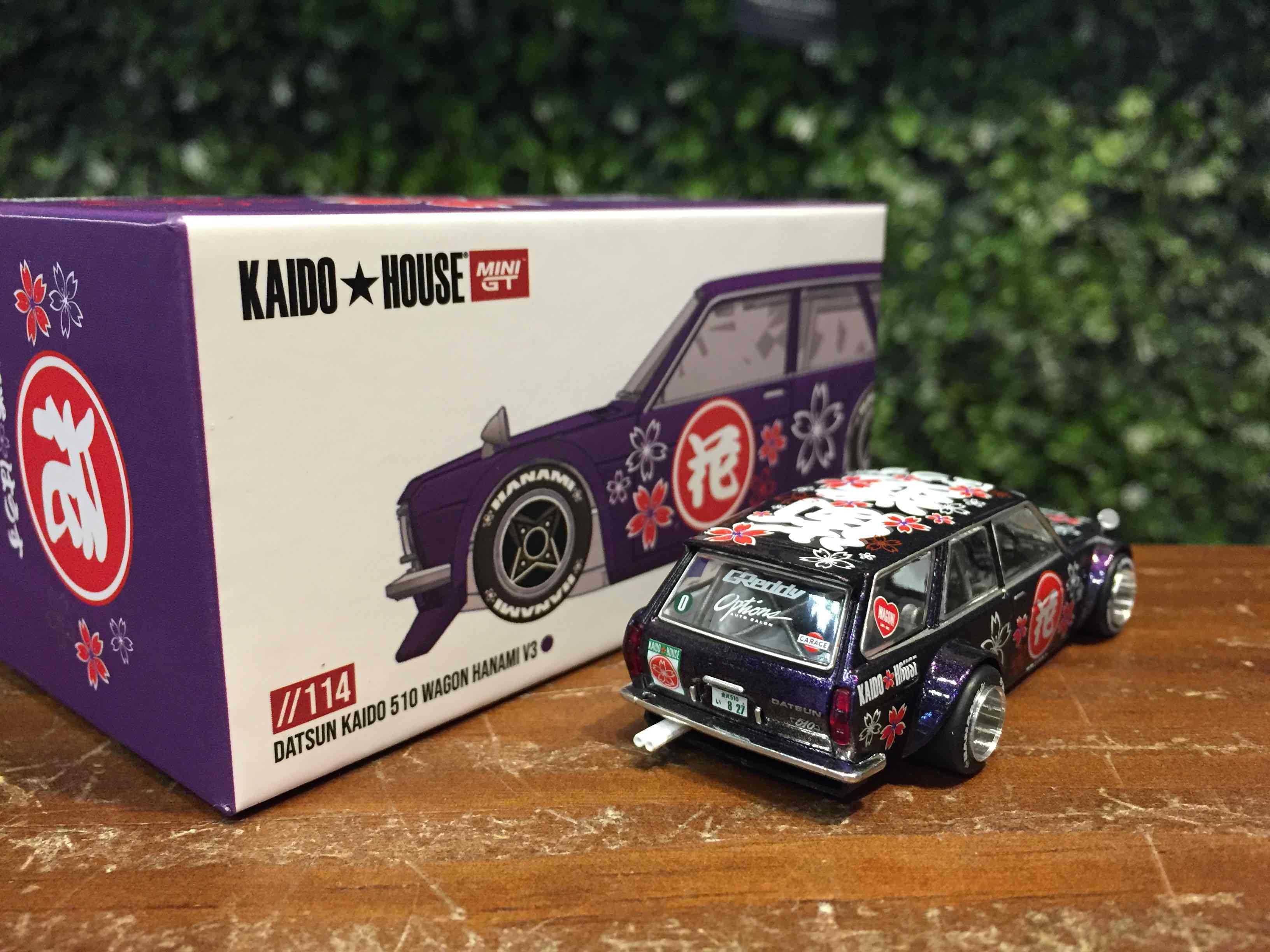 1/64 MiniGT Datsun Kaido 510 Wagon Hanami V3 KHMG114【MGM】