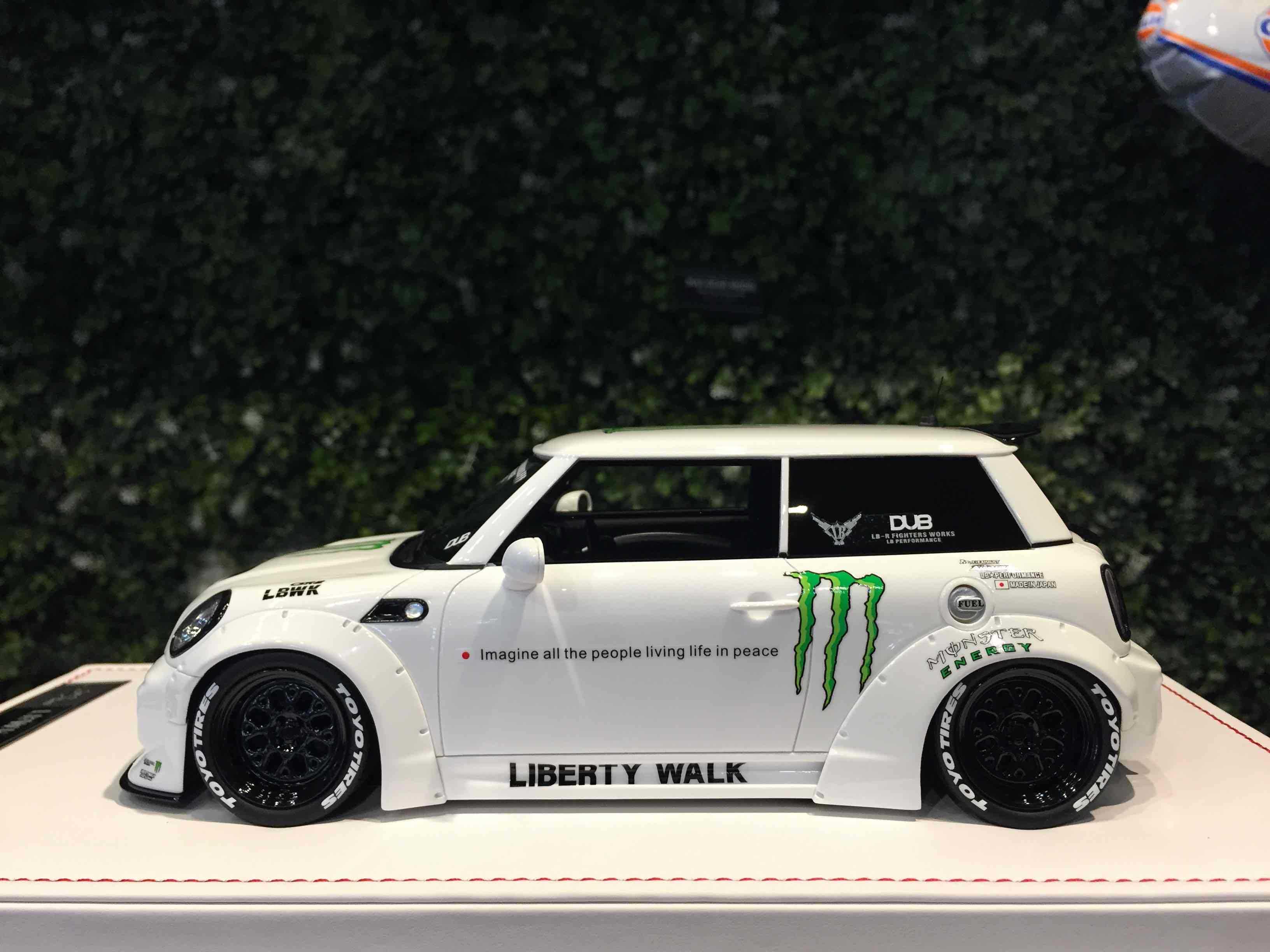 1/18 IVY LBWK Mini Cooper Monster White IM1823G【MGM】